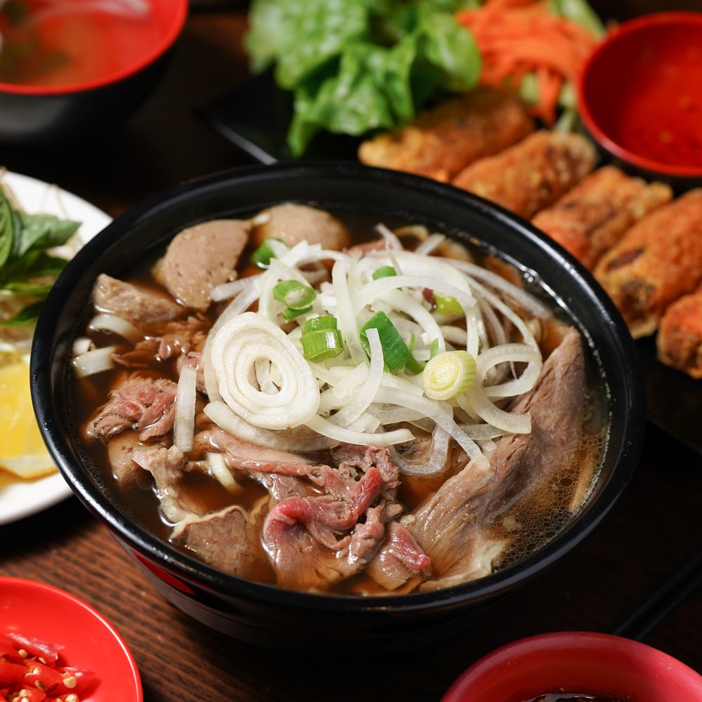 House Special Pho &mdash; rare beef, brisket and beef balls in our twelve-hour broth