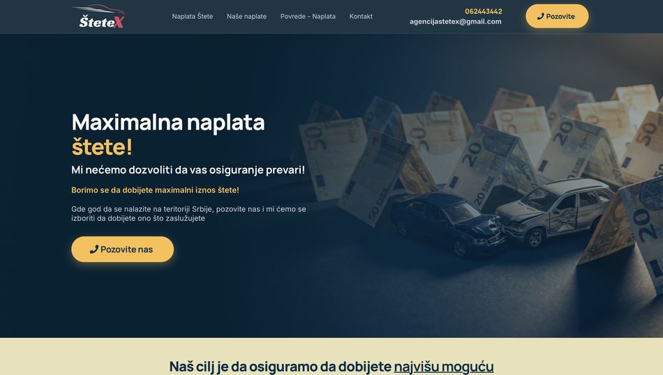 ŠteteX sajt