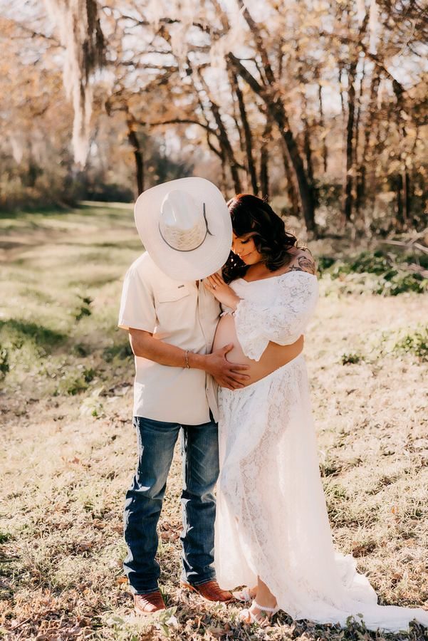 Expecting mother during a maternity session