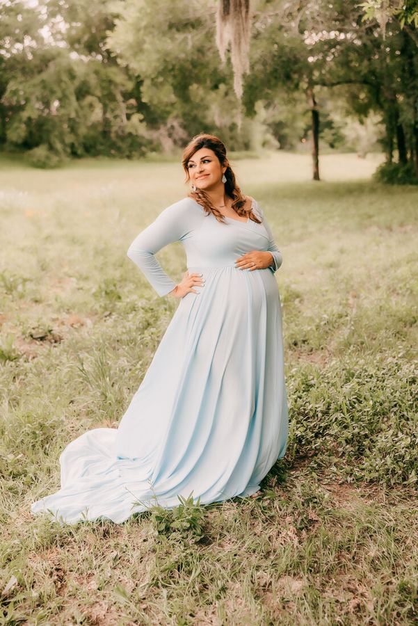 Expecting mother during a maternity session