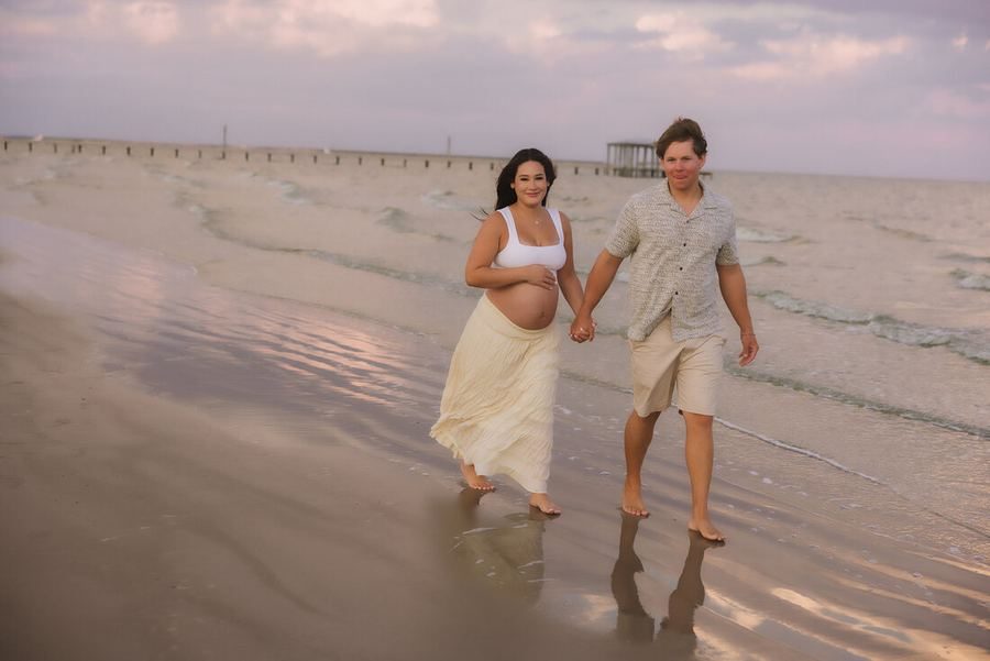 Expecting mother during a maternity session