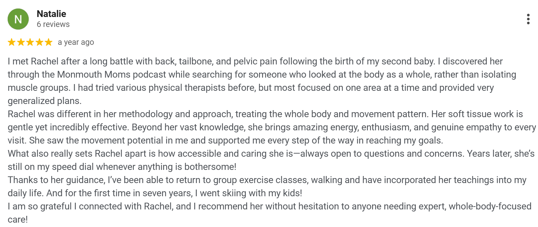 Client review about the Back to B.A.S.I.C.S. Method