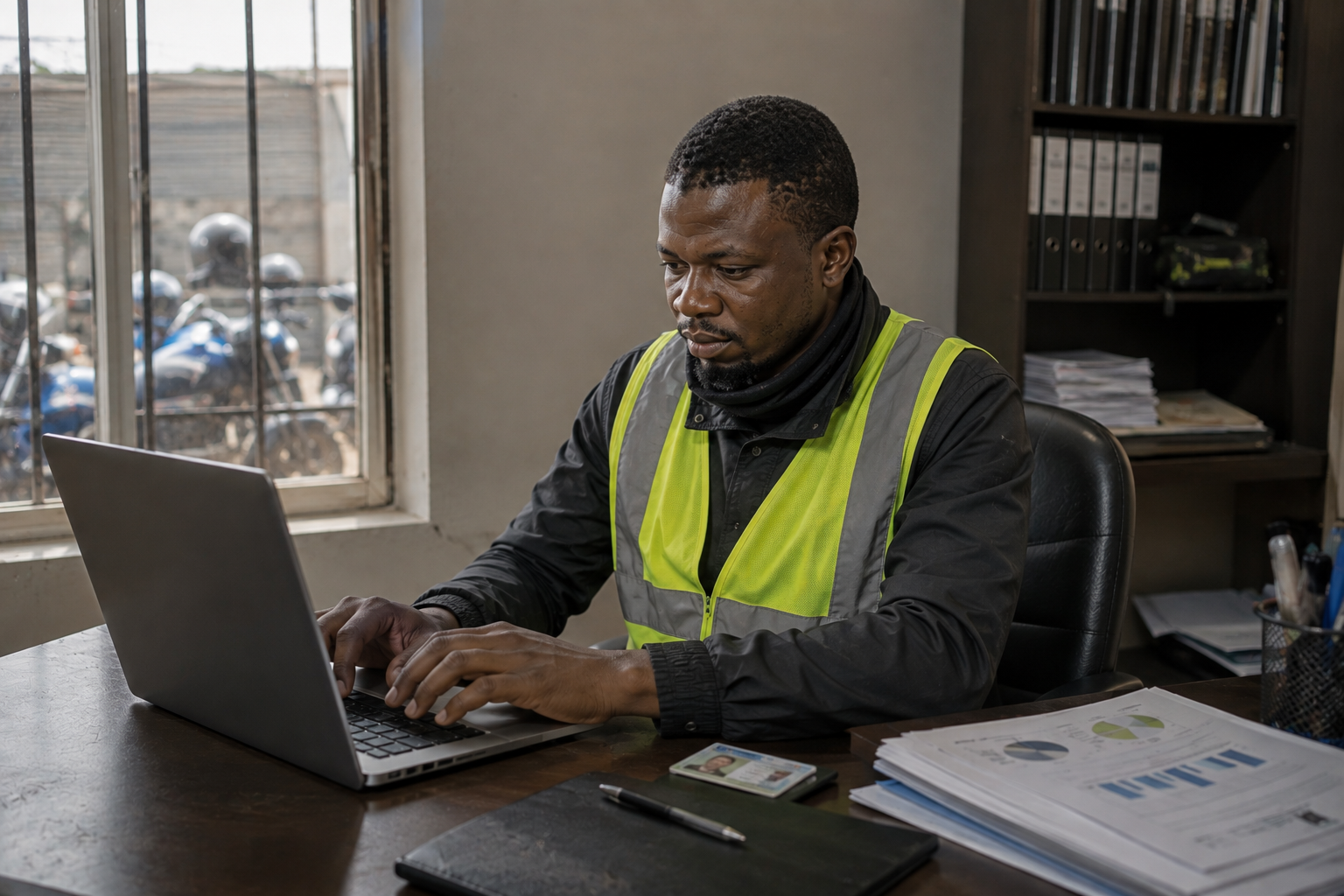 Lagos dispatch operator completing a verified business profile Lagos dispatch operator completing a verified business profile