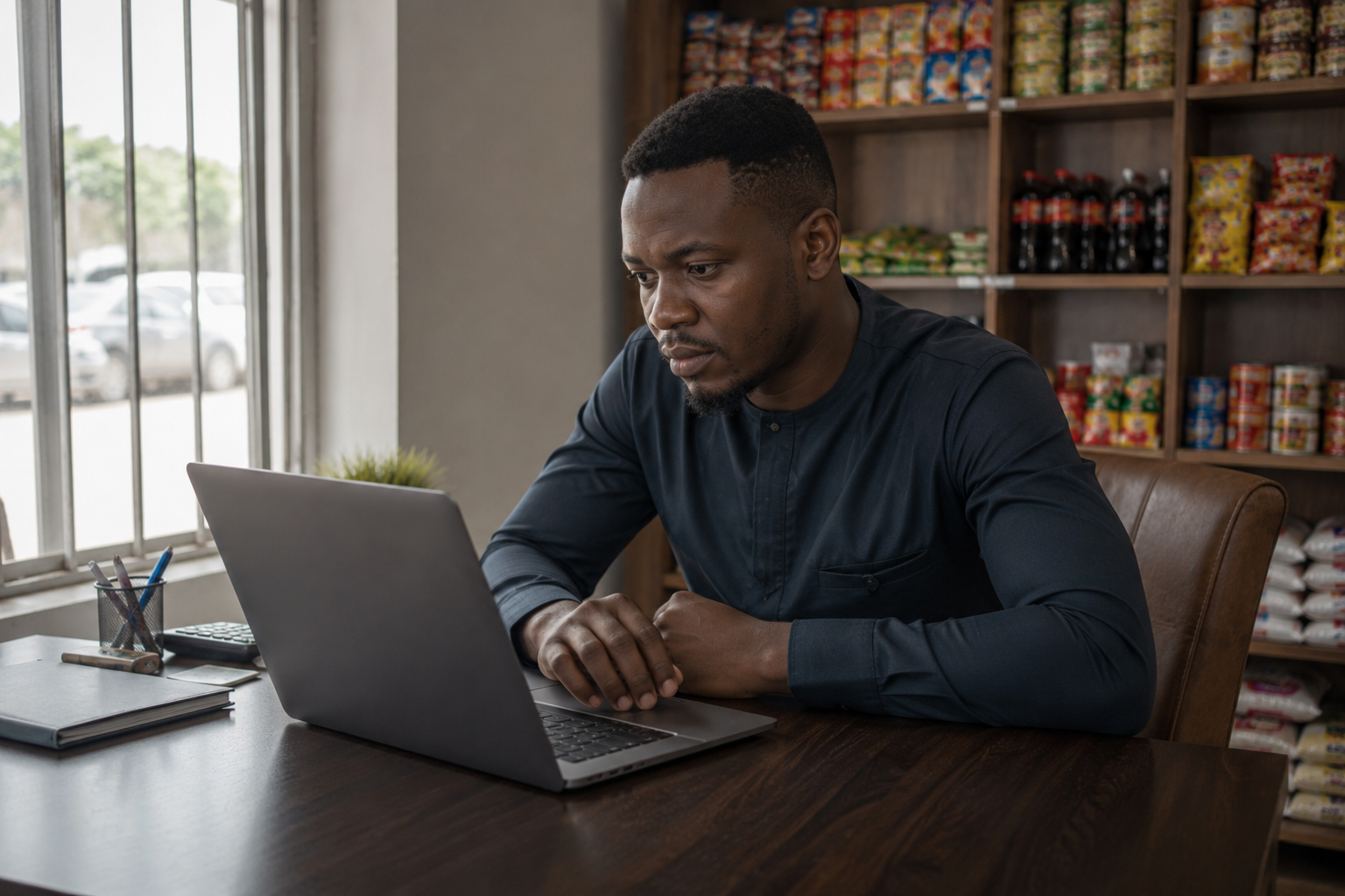 Lagos vendor reviewing a verified dispatch company profile Lagos vendor reviewing a verified dispatch company profile