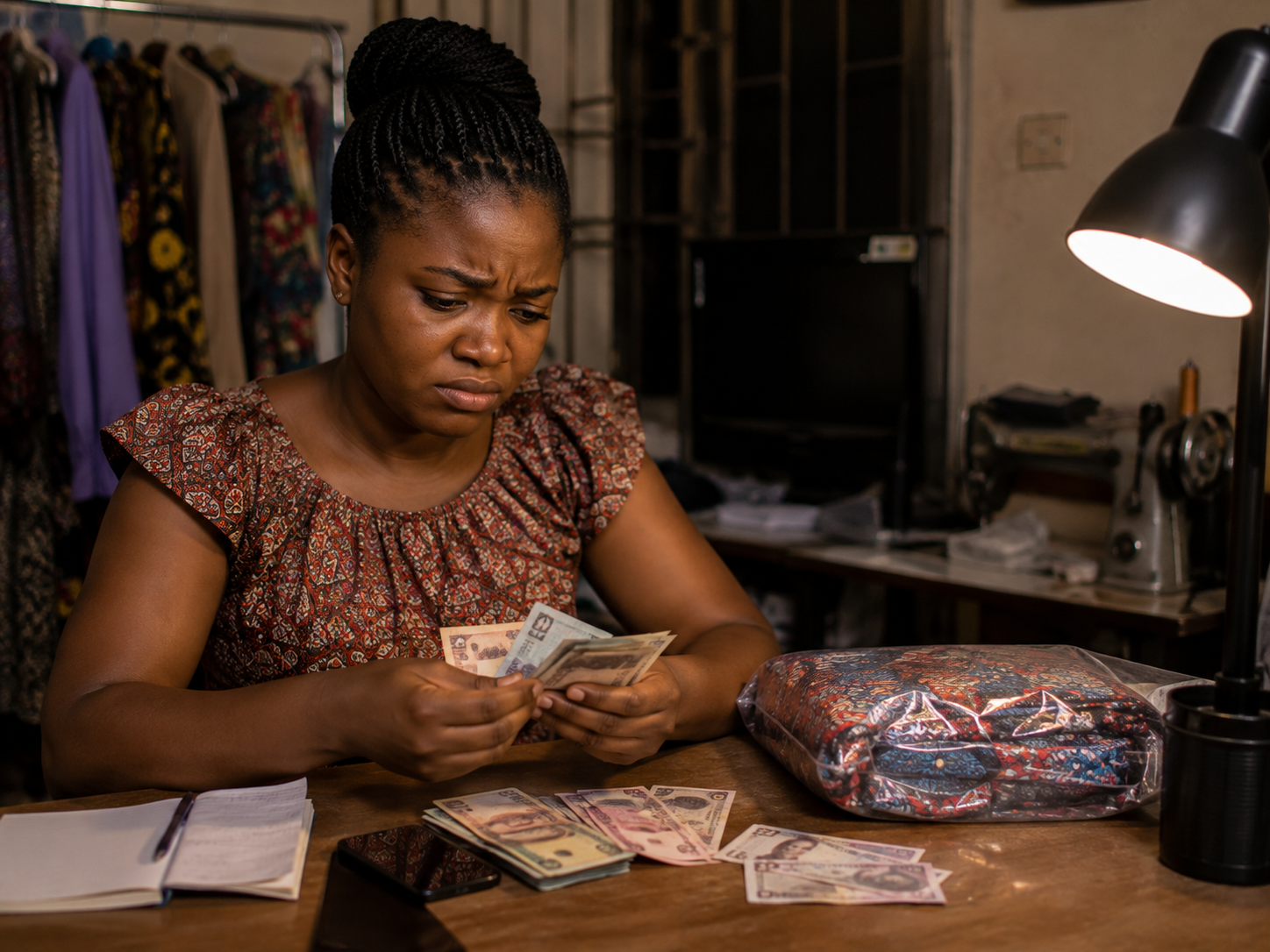 Lagos vendor issuing a refund after losing a package to an unverified rider
