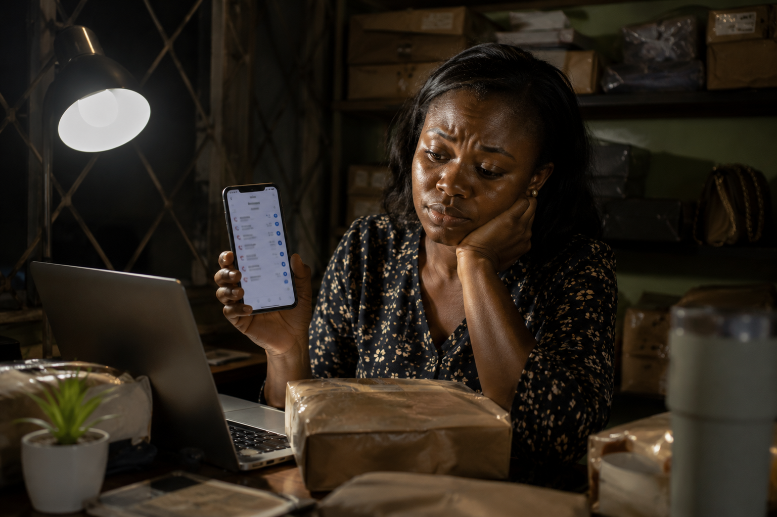 Lagos vendor exhausted after a delivery fraud loss