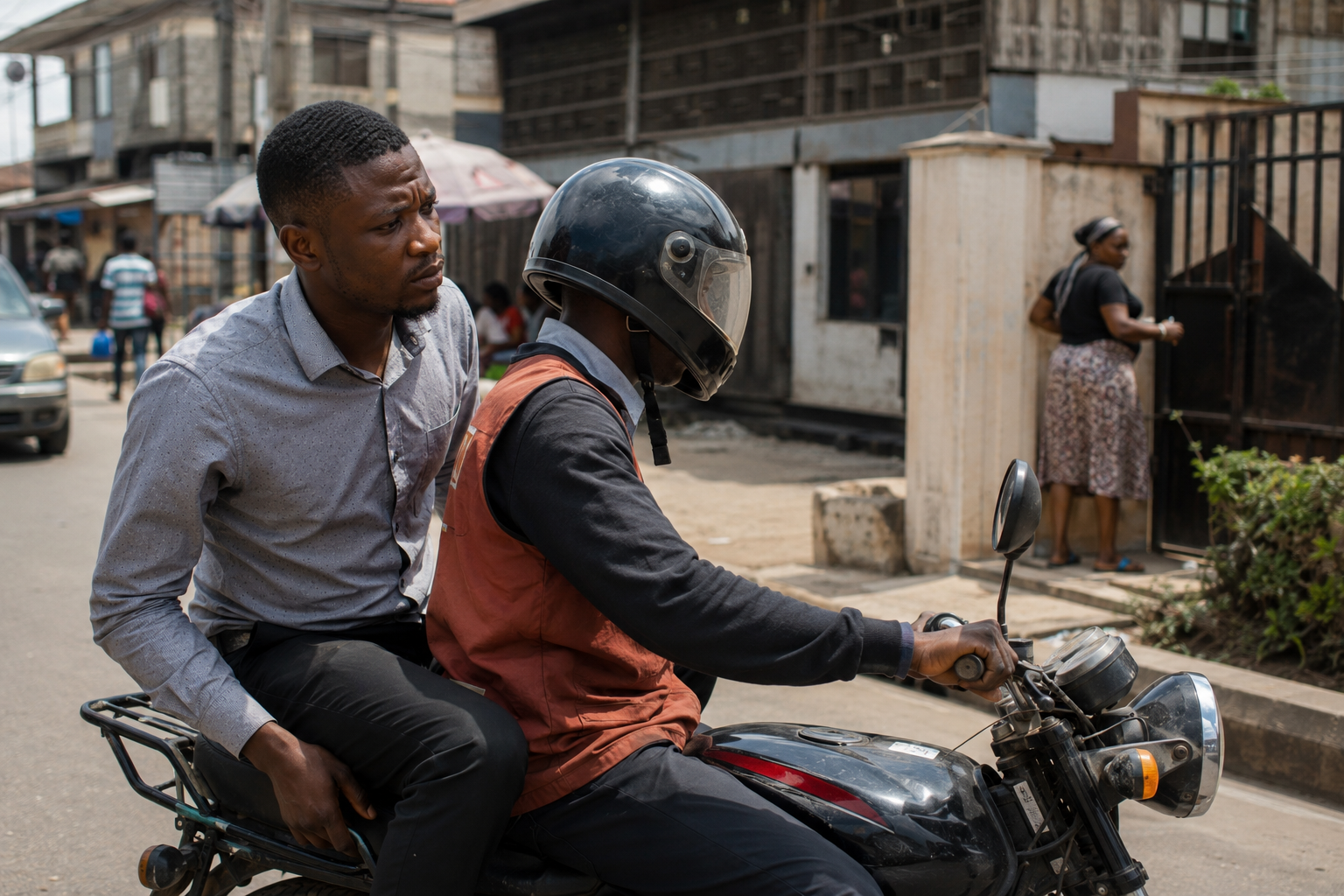 Lagos dispatch operator observing delivery process firsthand