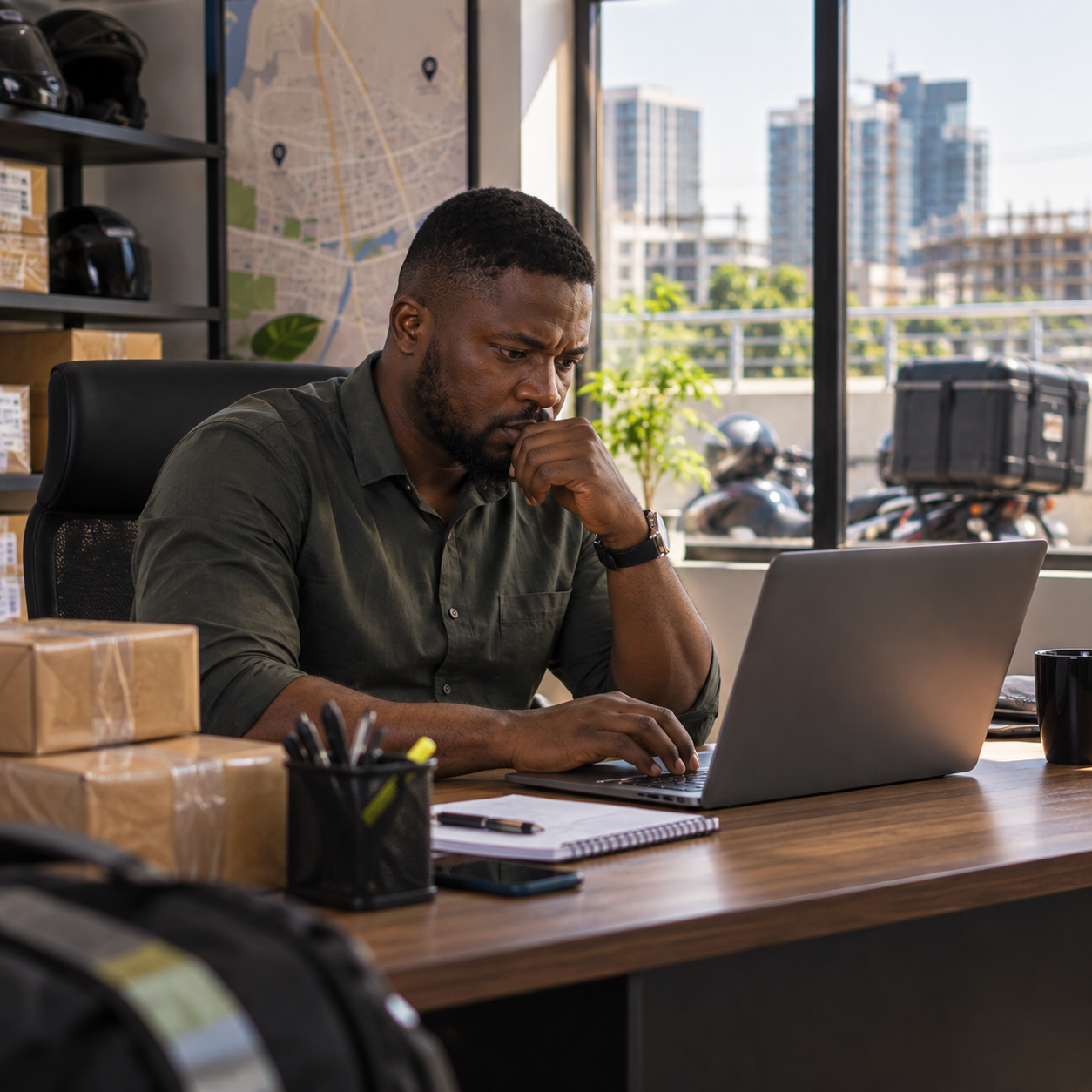 Lagos dispatch operator using a delivery rate calculator