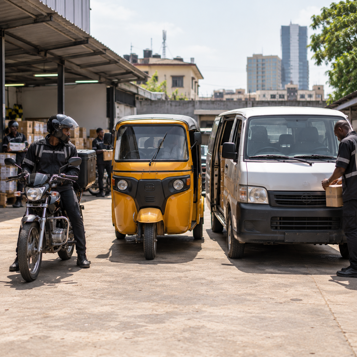 Different Lagos dispatch vehicle types affecting delivery rates