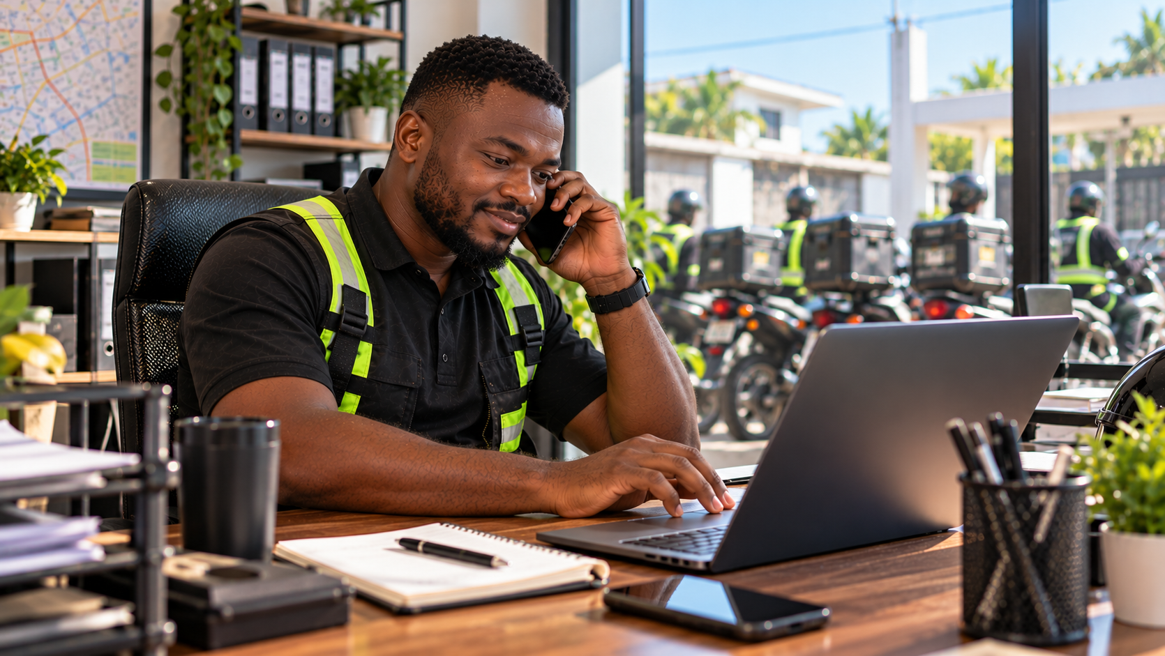 Lagos dispatch operator resolving a dispute quickly using a job record