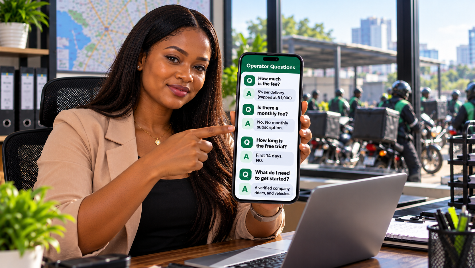 Lagos dispatch operator reviewing frequently asked operator questions Lagos dispatch operator reviewing frequently asked operator questions