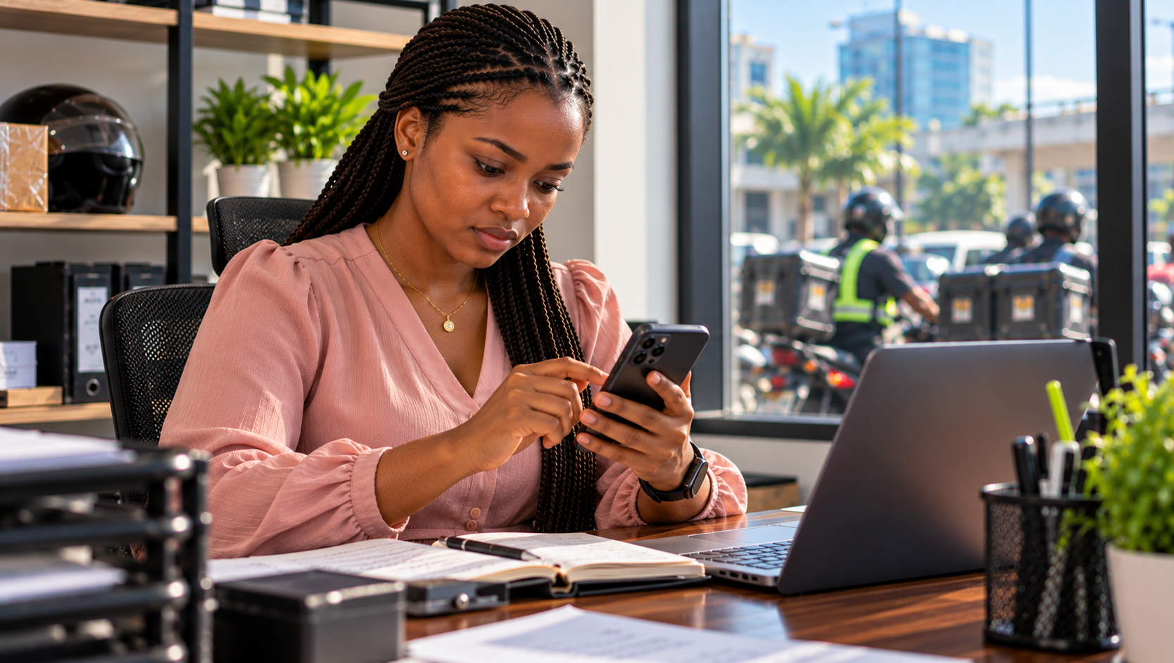 Lagos dispatch operator proactively calling a vendor before she calls again Lagos dispatch operator proactively calling a vendor before she calls again