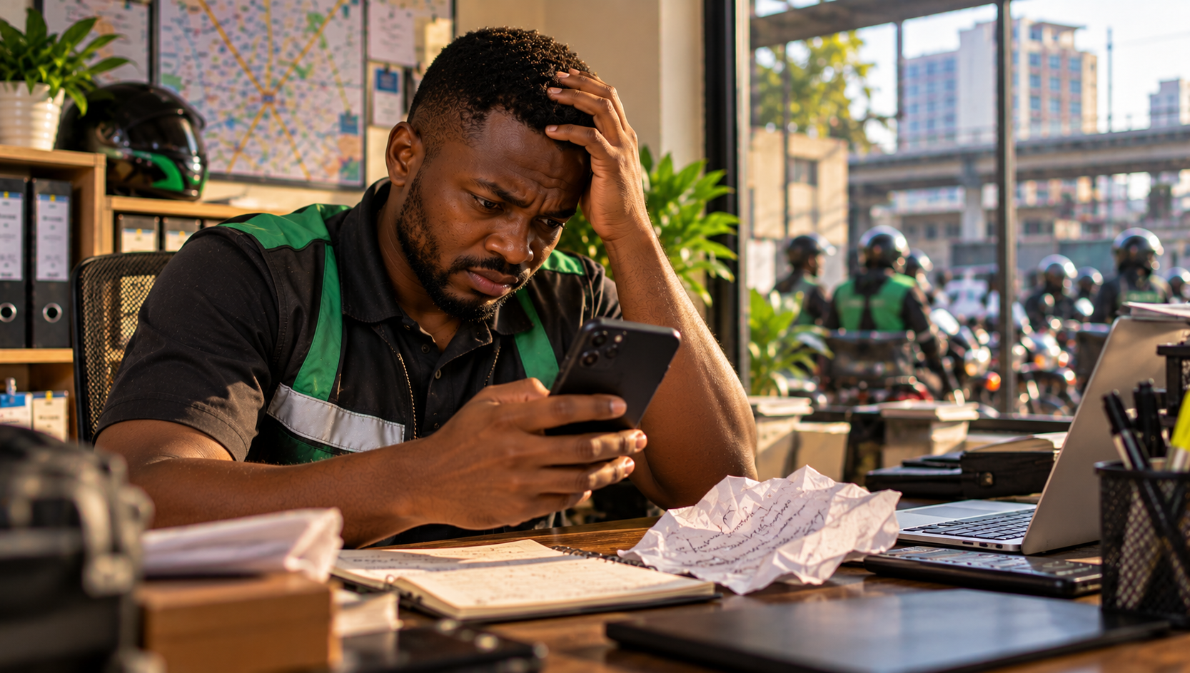 Lagos dispatch operator searching chats for a lost delivery job Lagos dispatch operator searching chats for a lost delivery job