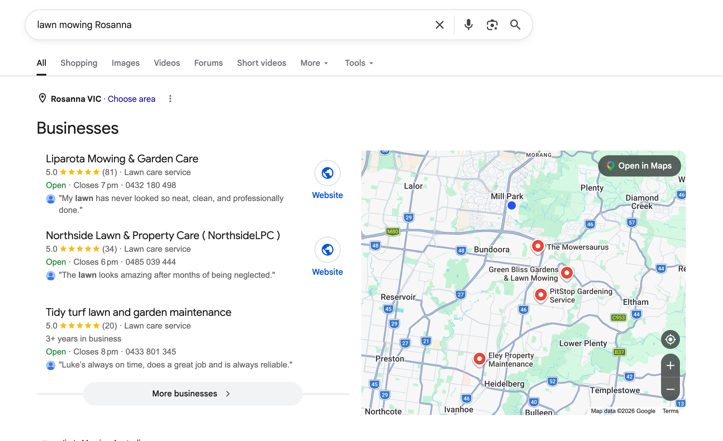 Google local pack ranking 8