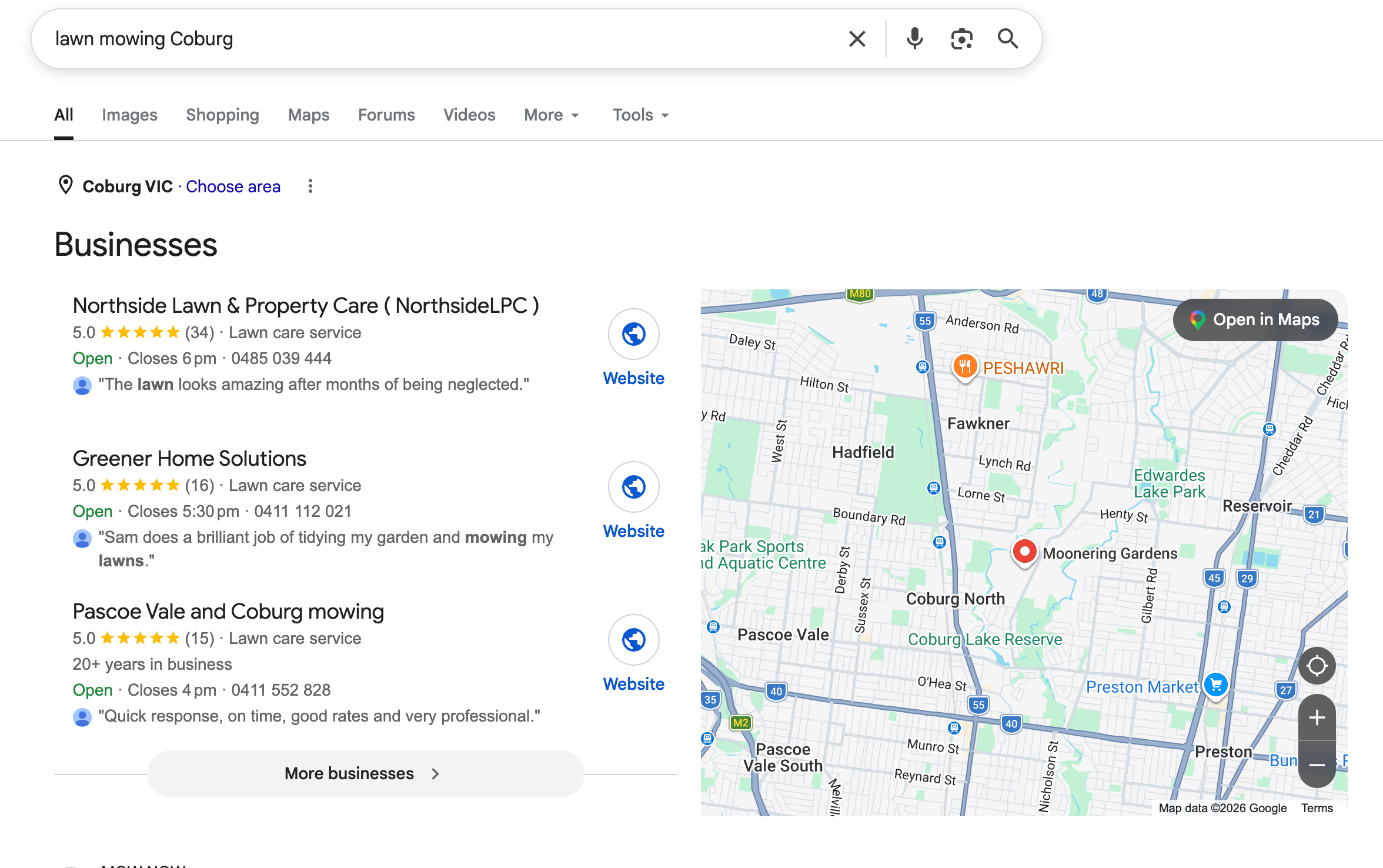 Google local pack ranking 6