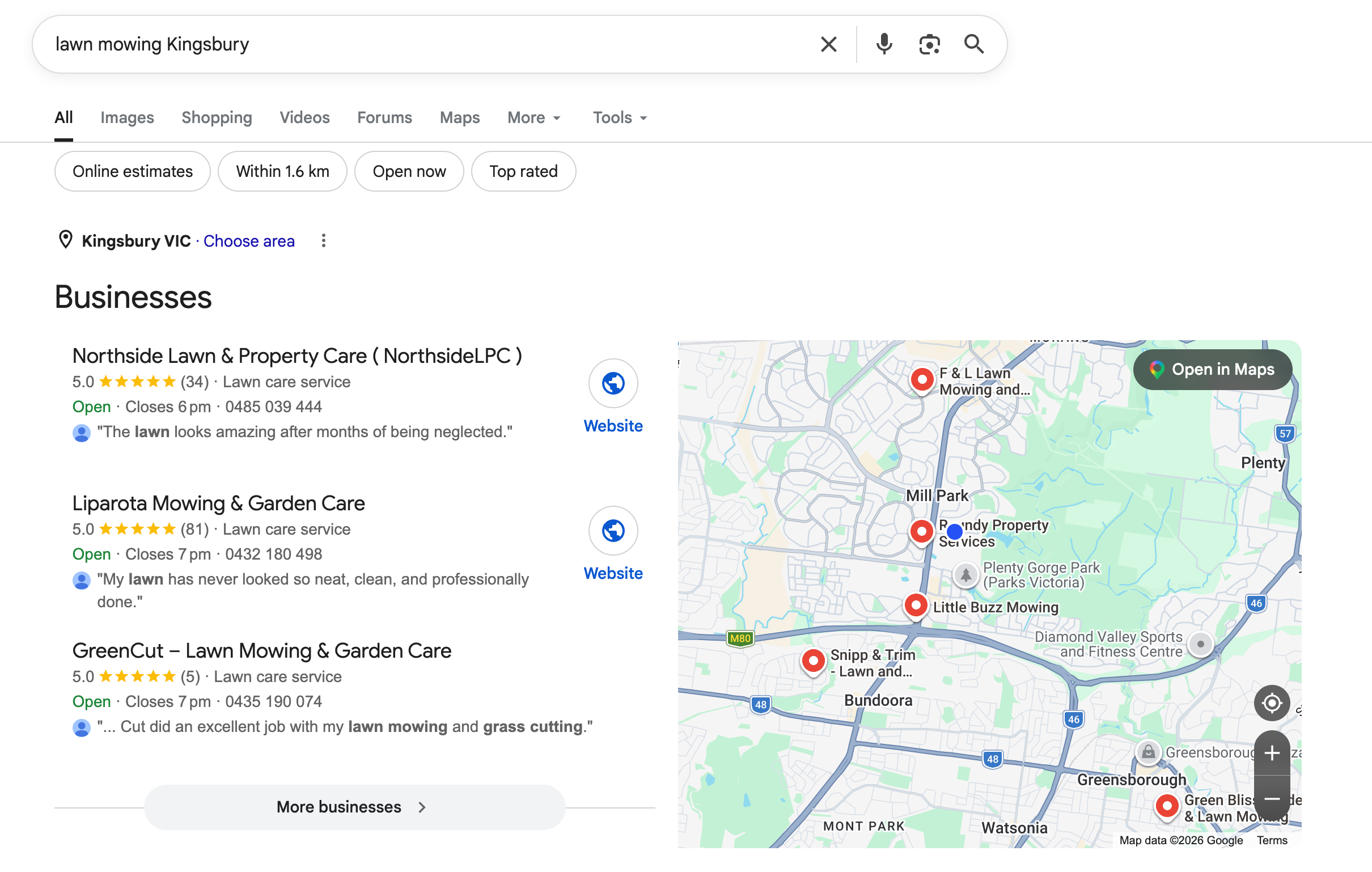 Google local pack ranking 2