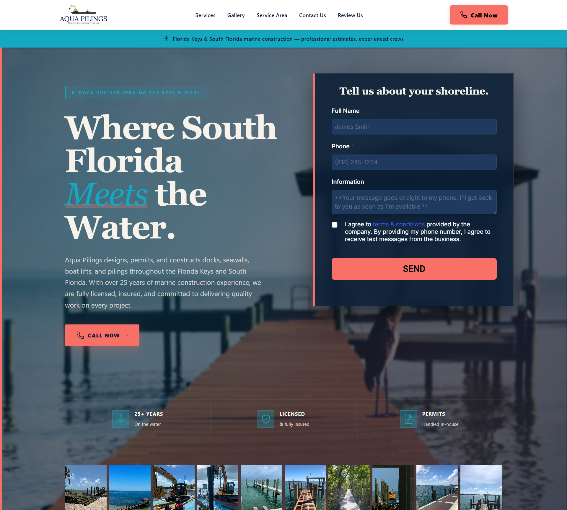 High-converting website example