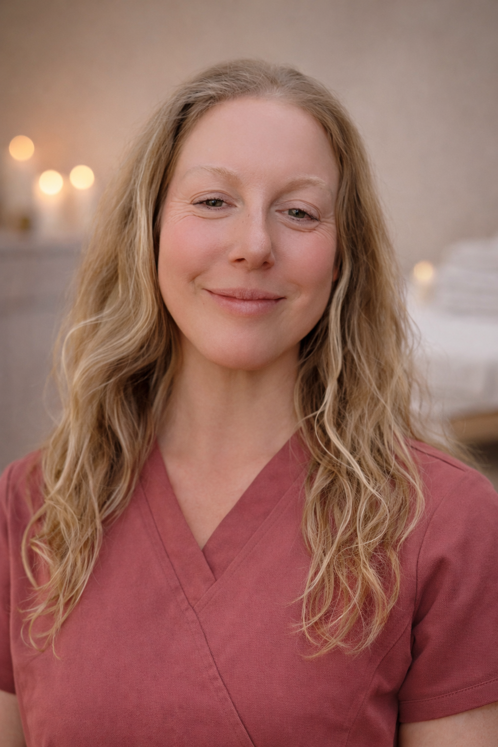 Sarah Lopez LMT providing therapeutic massage