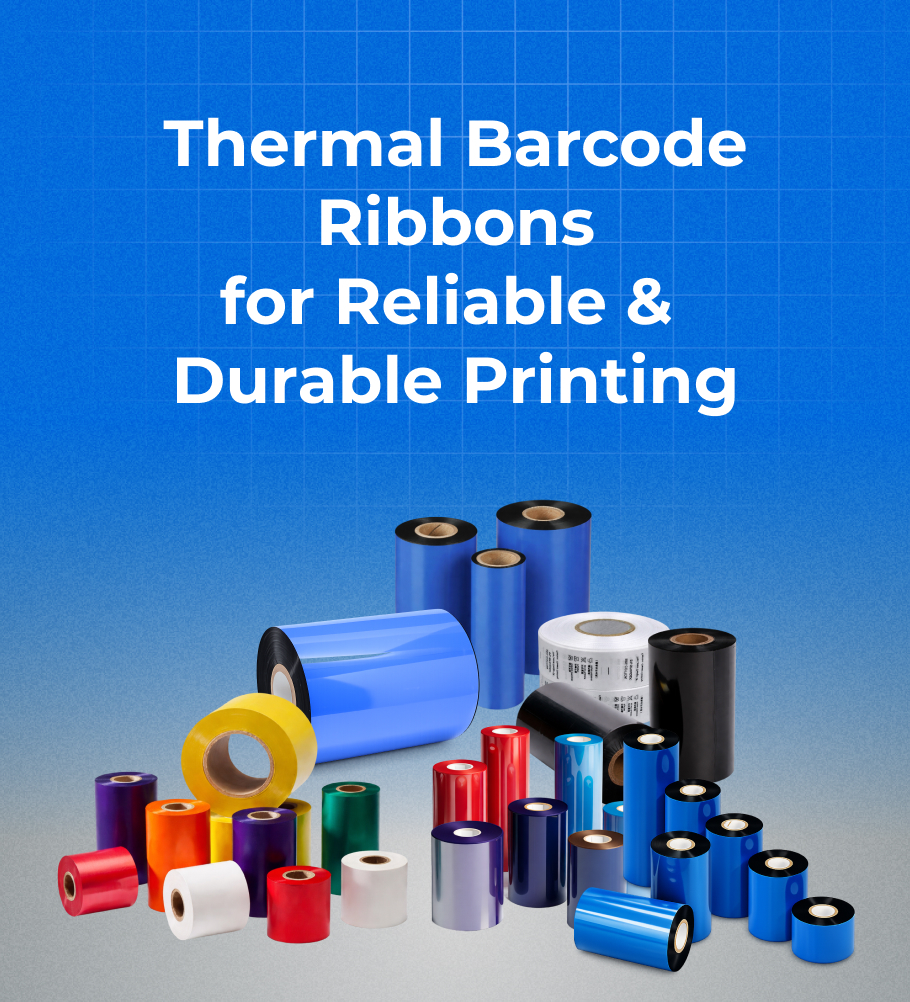 Thermal transfer barcode ribbons for sharp, durable and reliable barcode printing