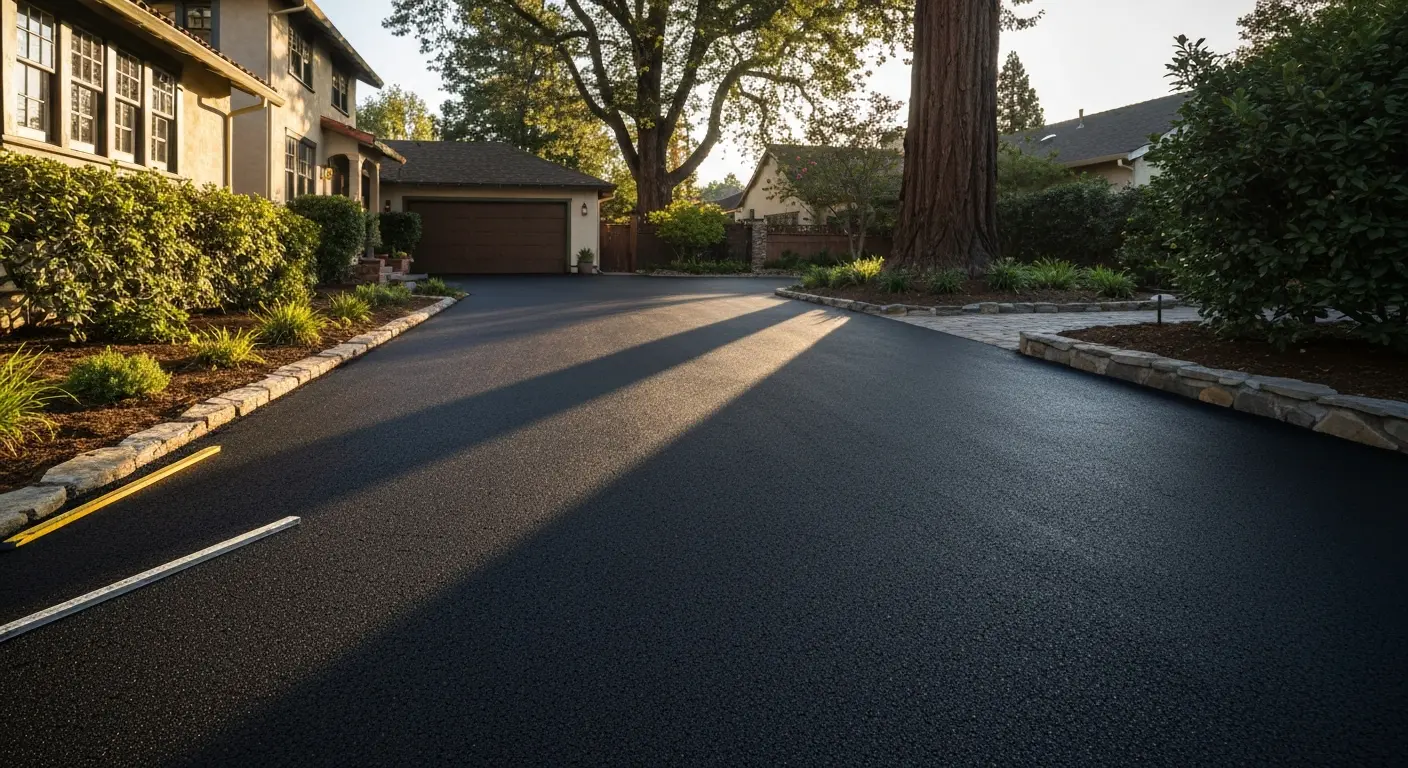 Residential driveway paving
