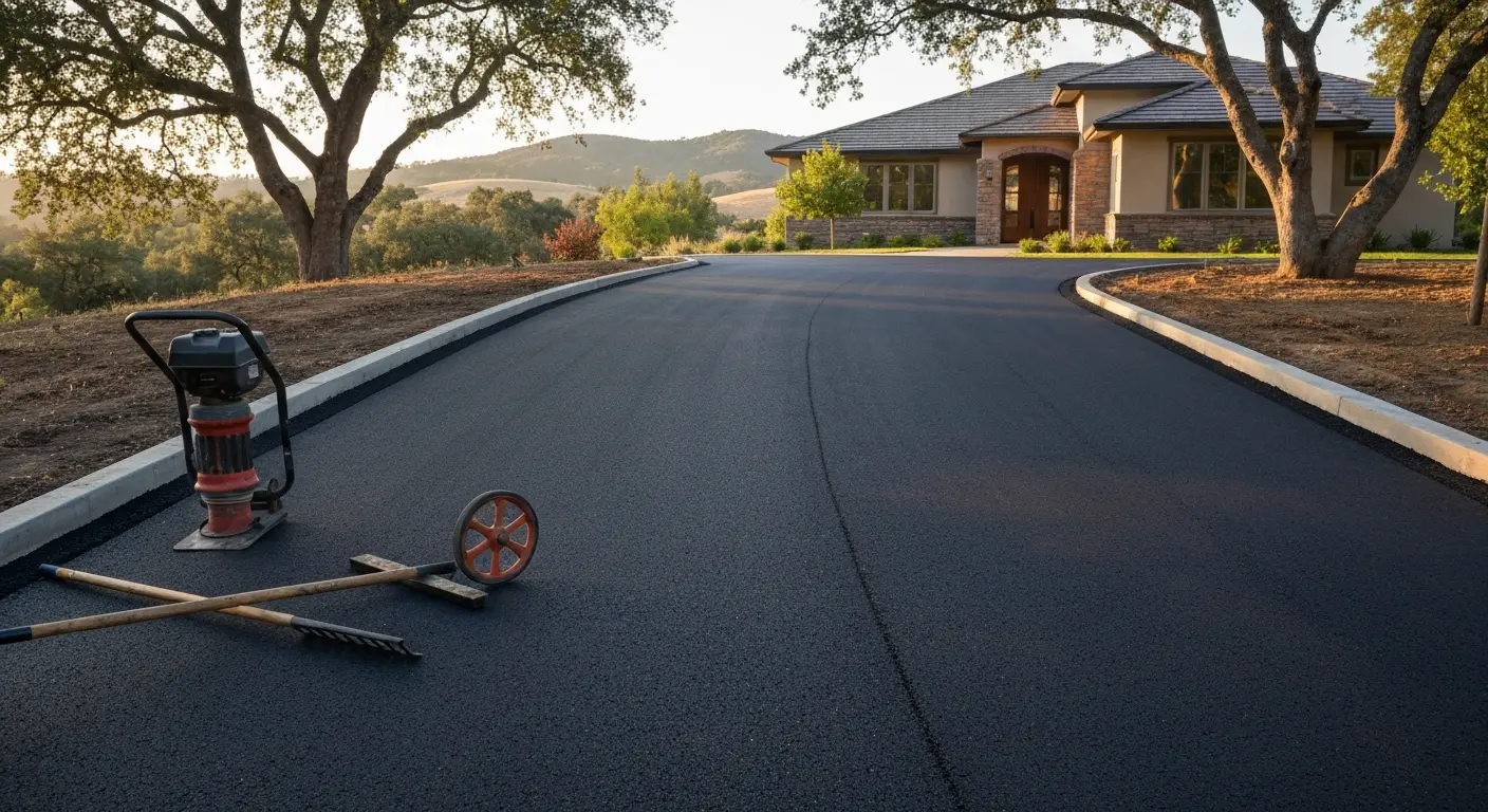 Residential driveway paving