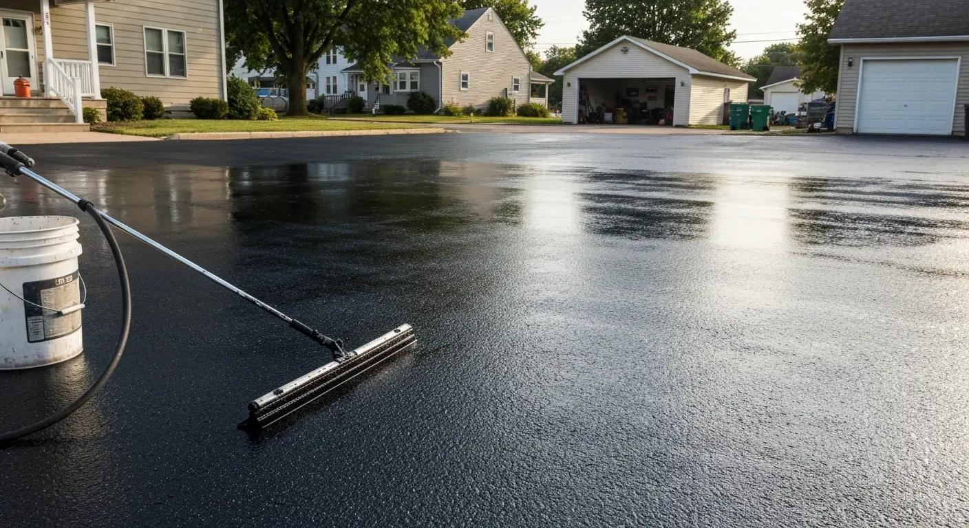 Asphalt seal coating