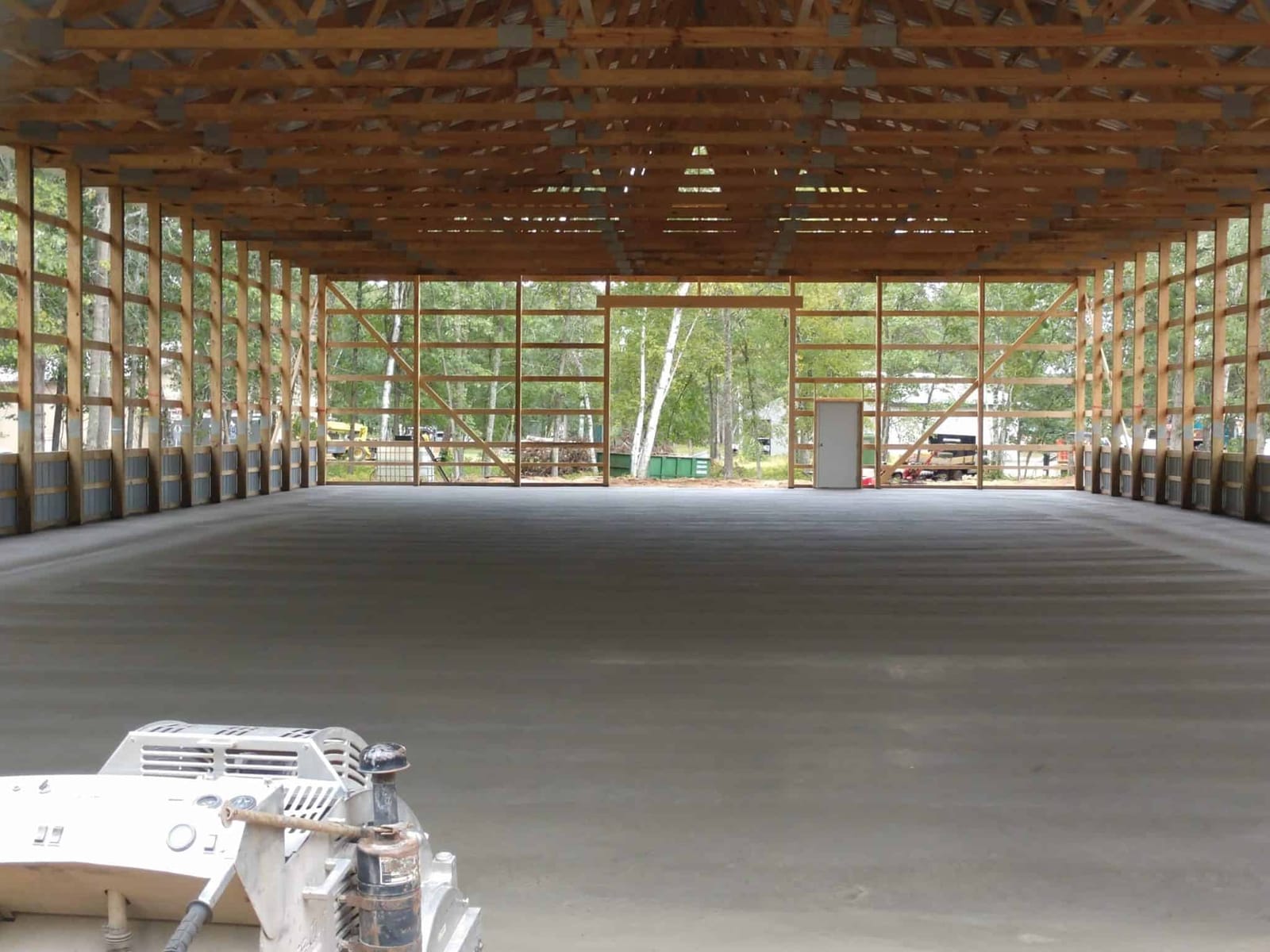Commercial concrete slab construction