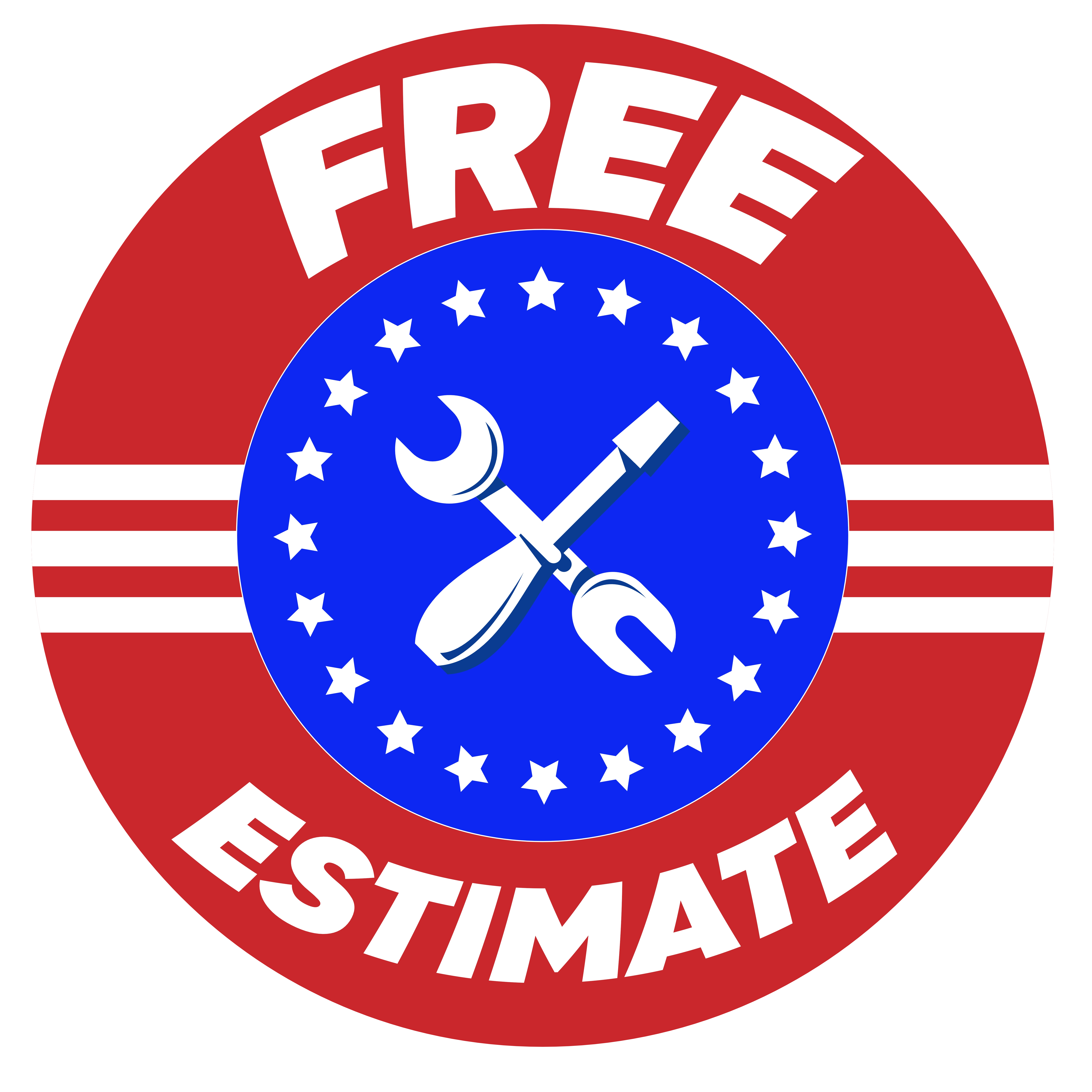 Free estimates badge