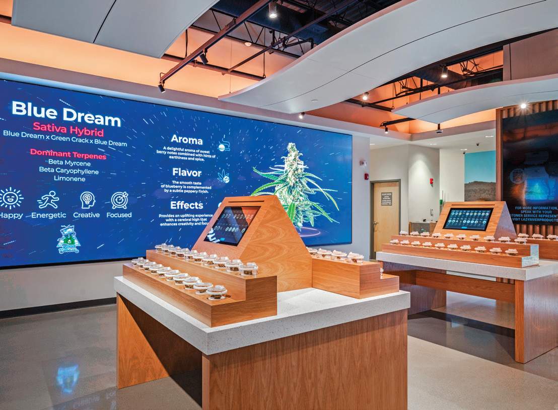 Lazy River Products dispensary display