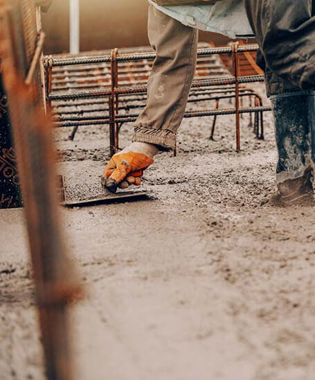 Concrete construction project