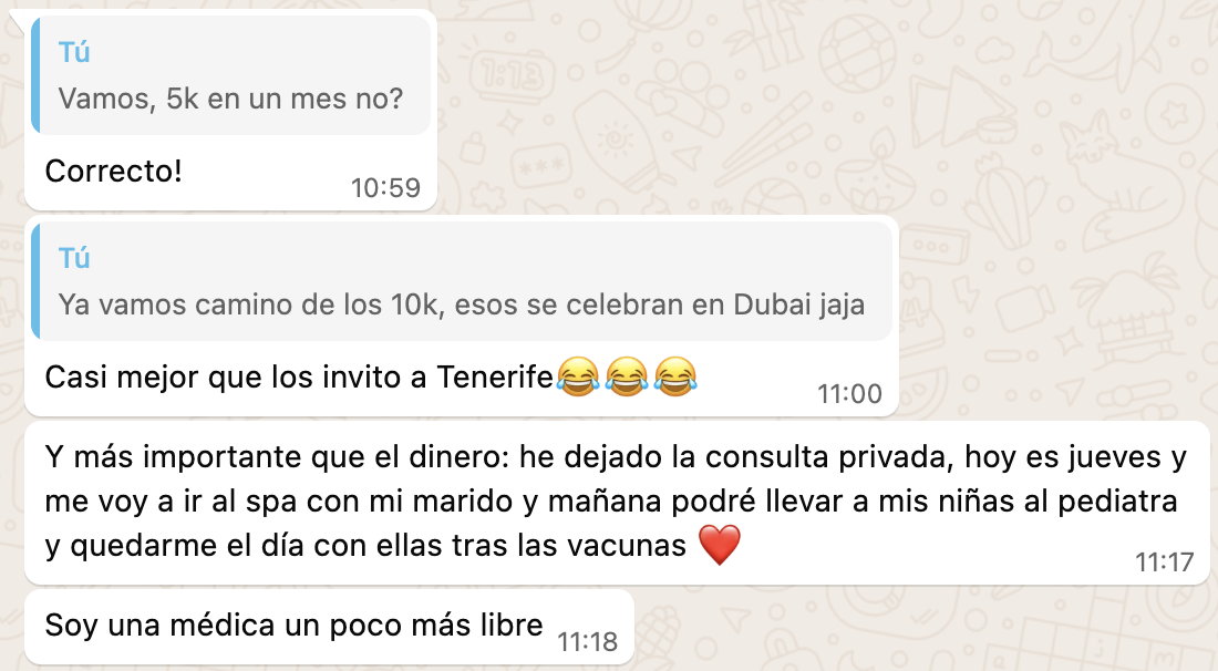 María, camino a los 10.000 €