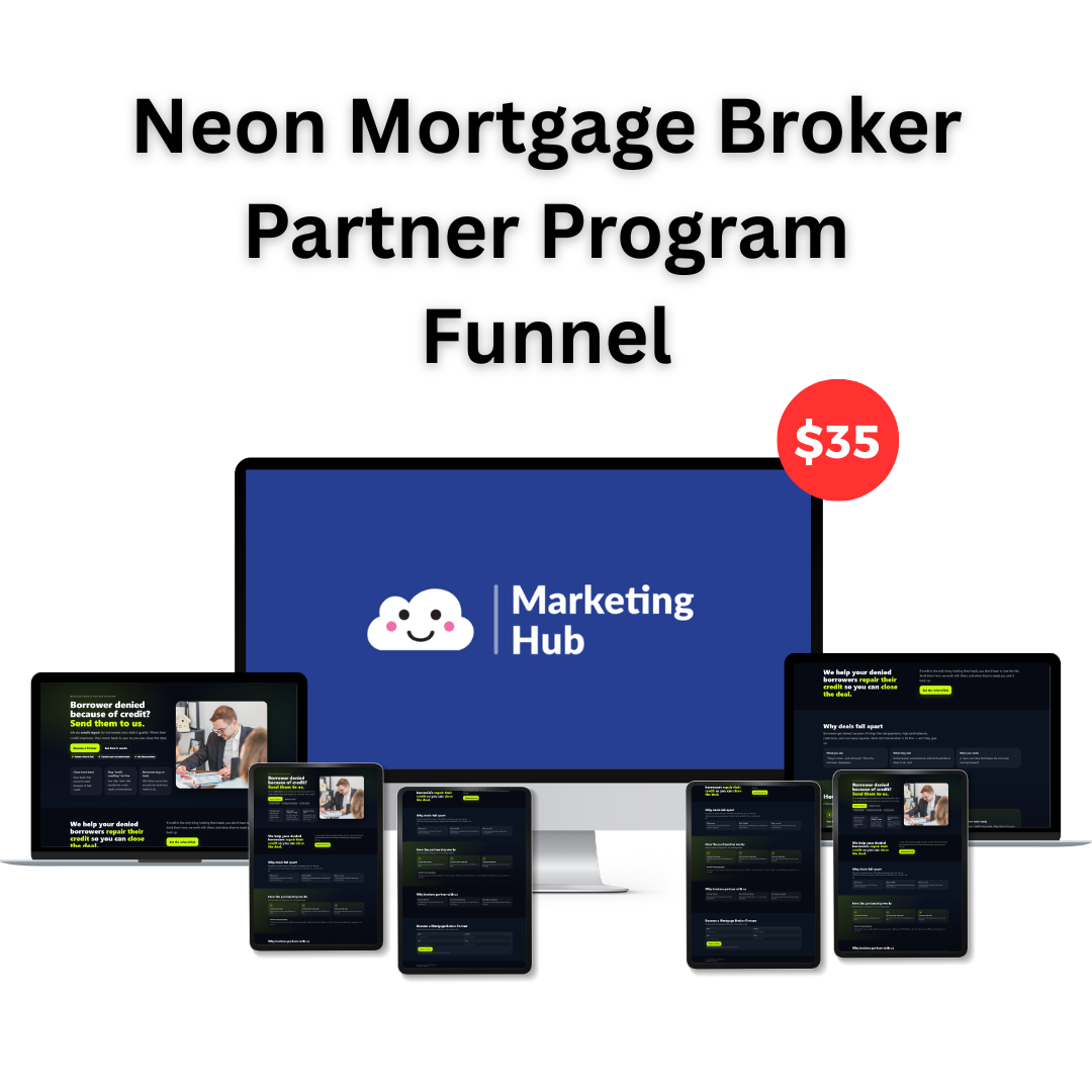 Neon Mortgage Broker Partner Program Funnel