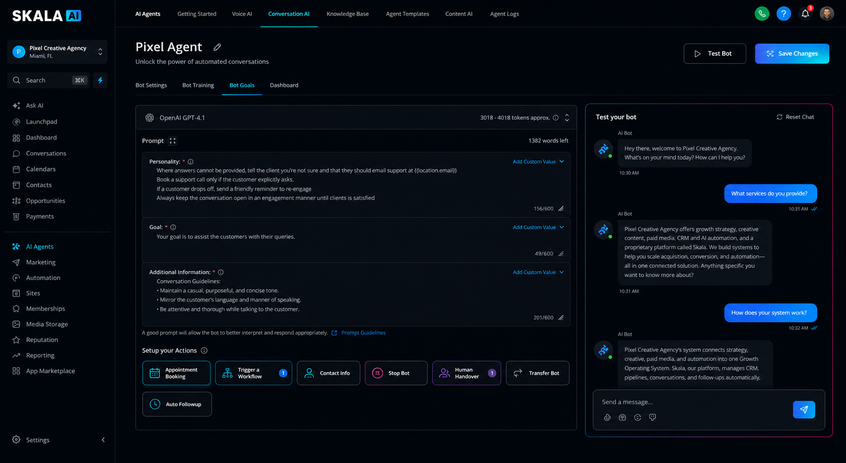 Skala AI agent builder