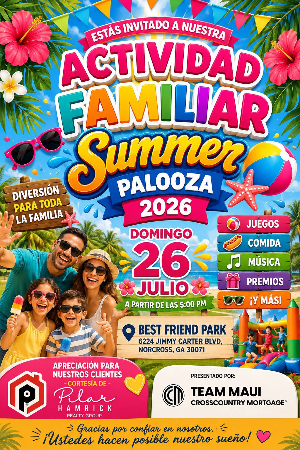 Summer Palooza, evento comunitario de Pilar Hamrick
