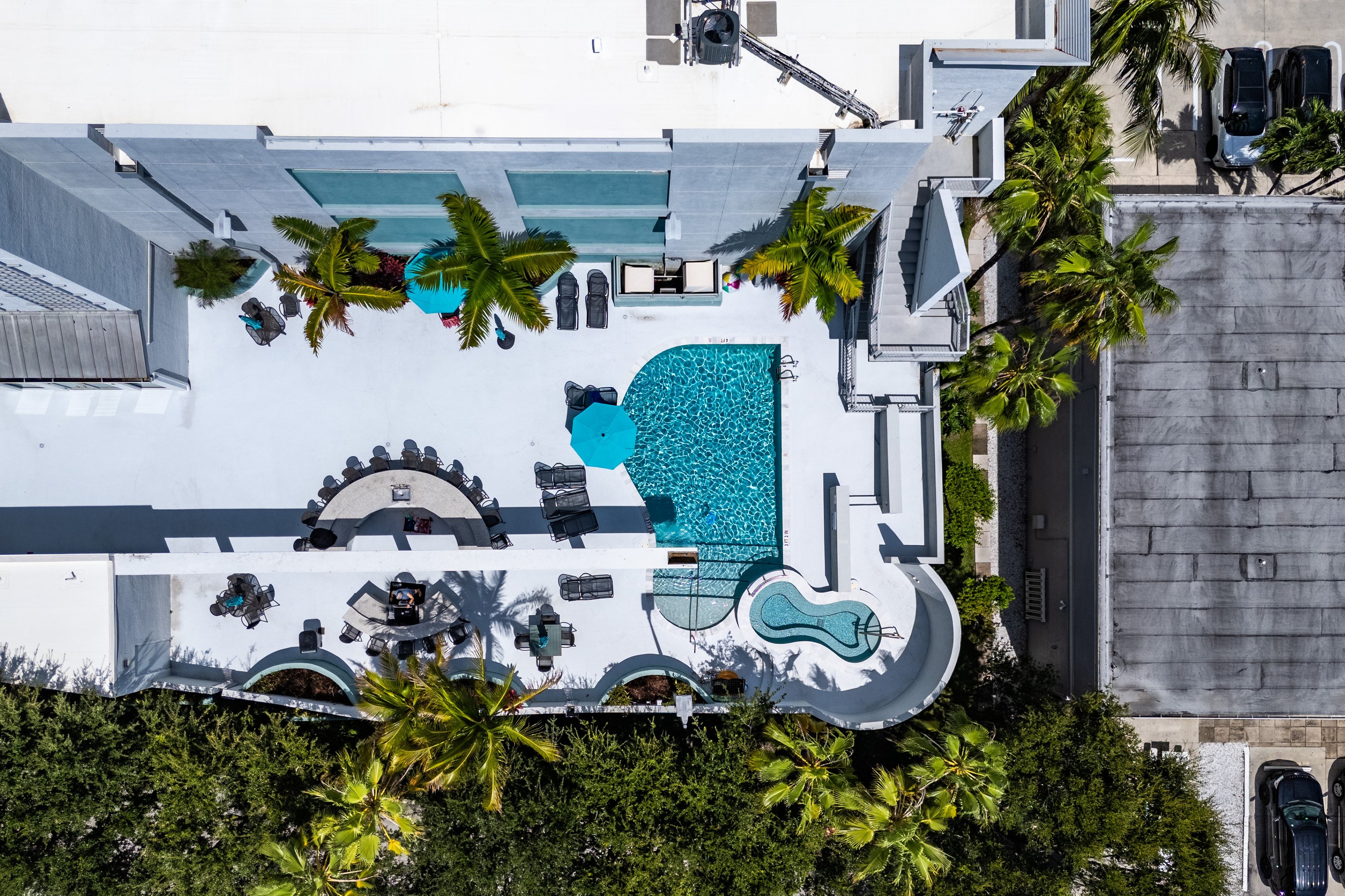Ocean City Lofts contemporary loft interior with floor to ceiling windows, Delray Beach