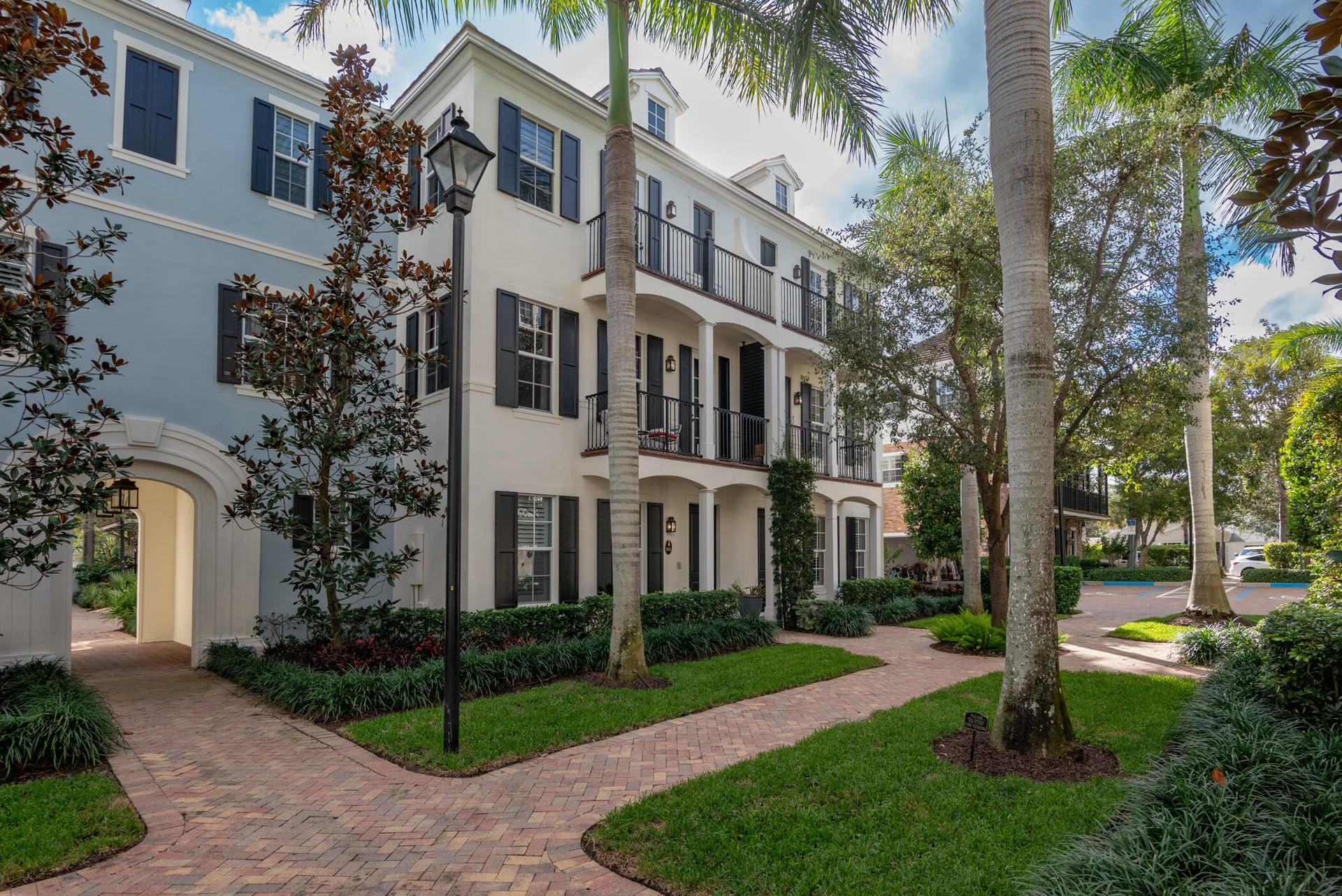 Cannery Row Townhomes modern Key West coastal architecture in Pineapple Grove Delray Beach