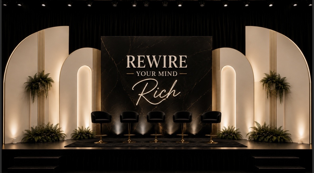 Rewire Your Mind Rich stage setup