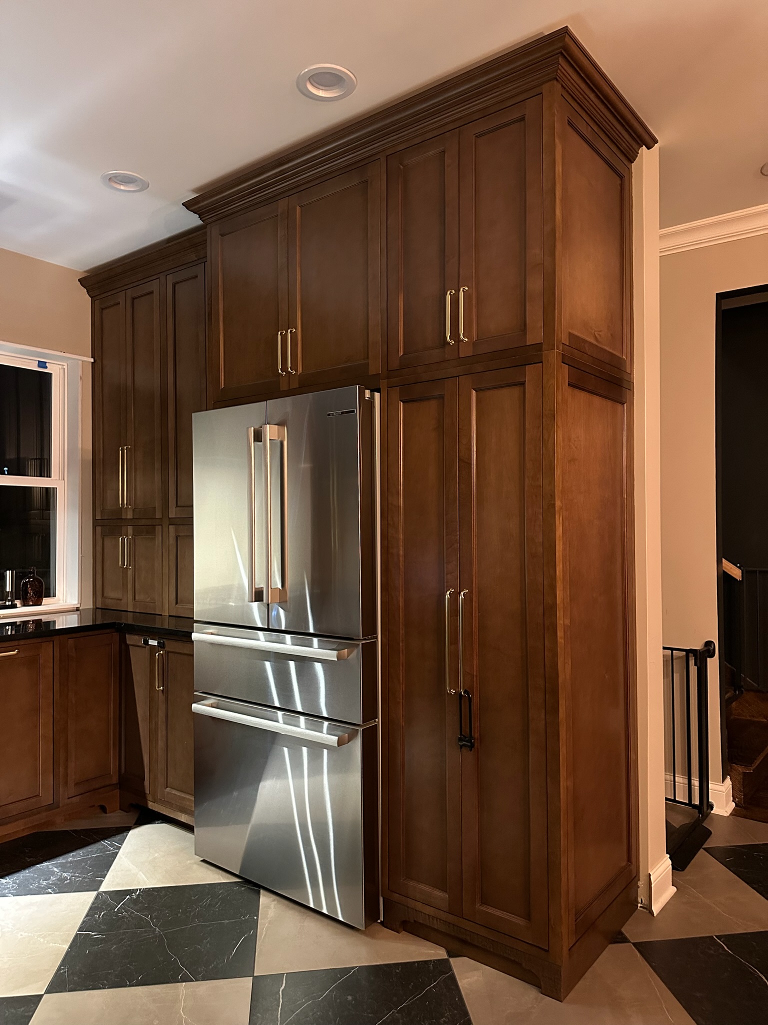 Finished kitchen remodel completed by Envision Builders in Peru, Illinois