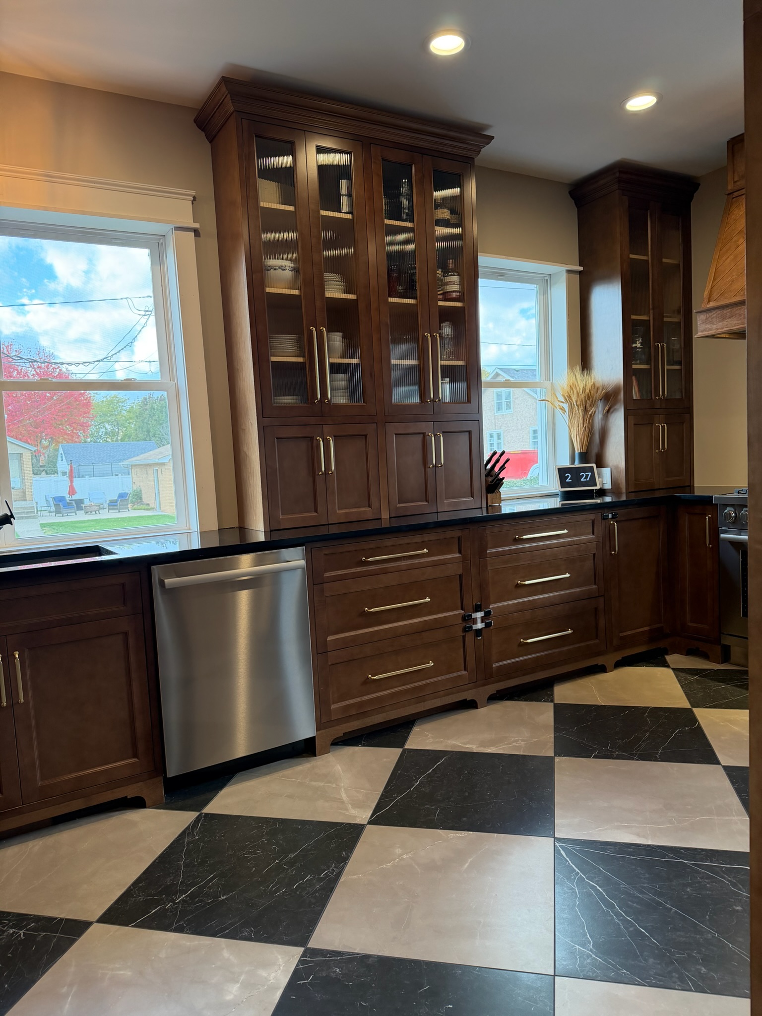 Finished kitchen remodel completed by Envision Builders in Peru, Illinois