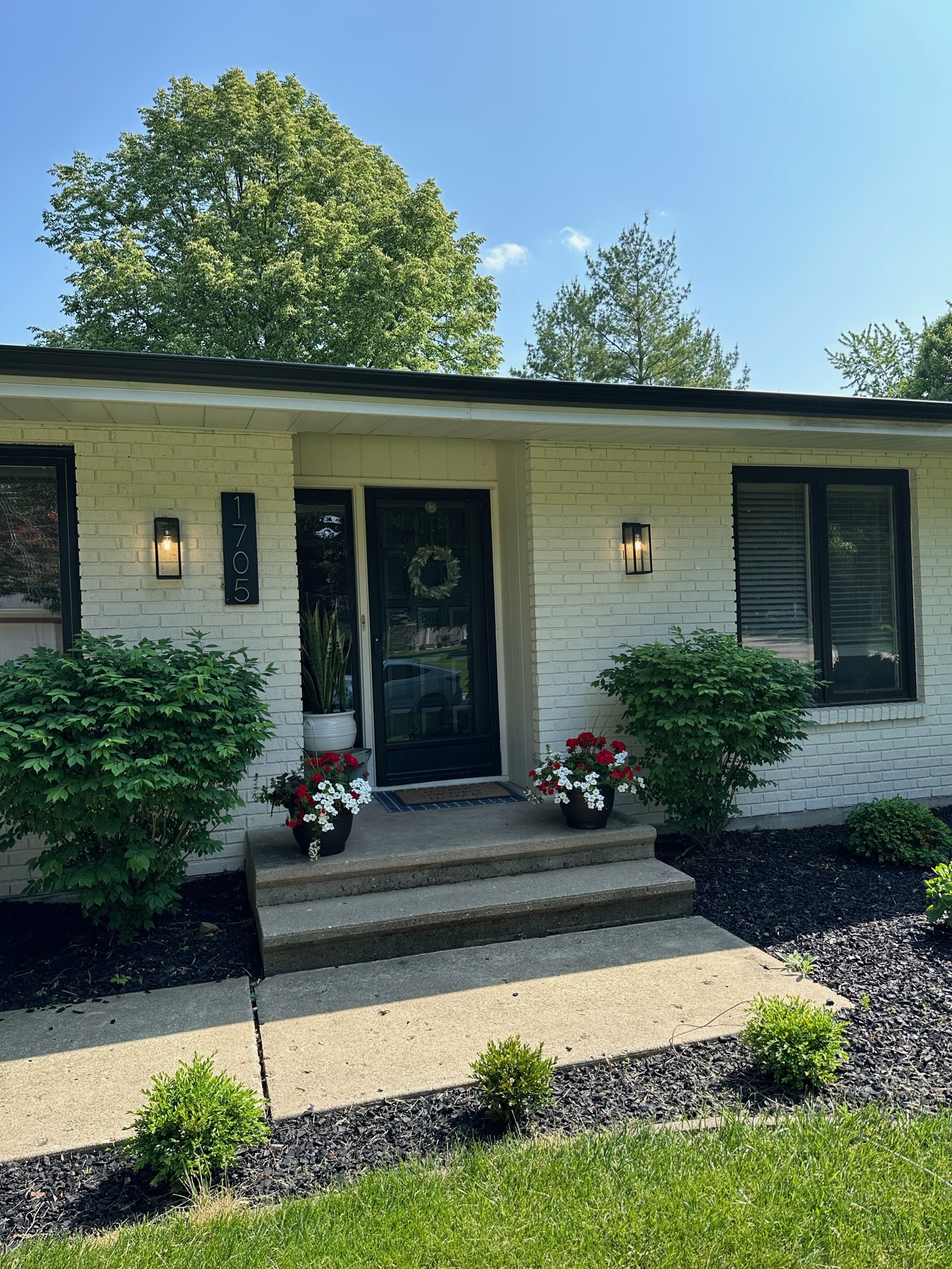 The finished exterior after Envision Builders repainted the home in Mendota, Illinois