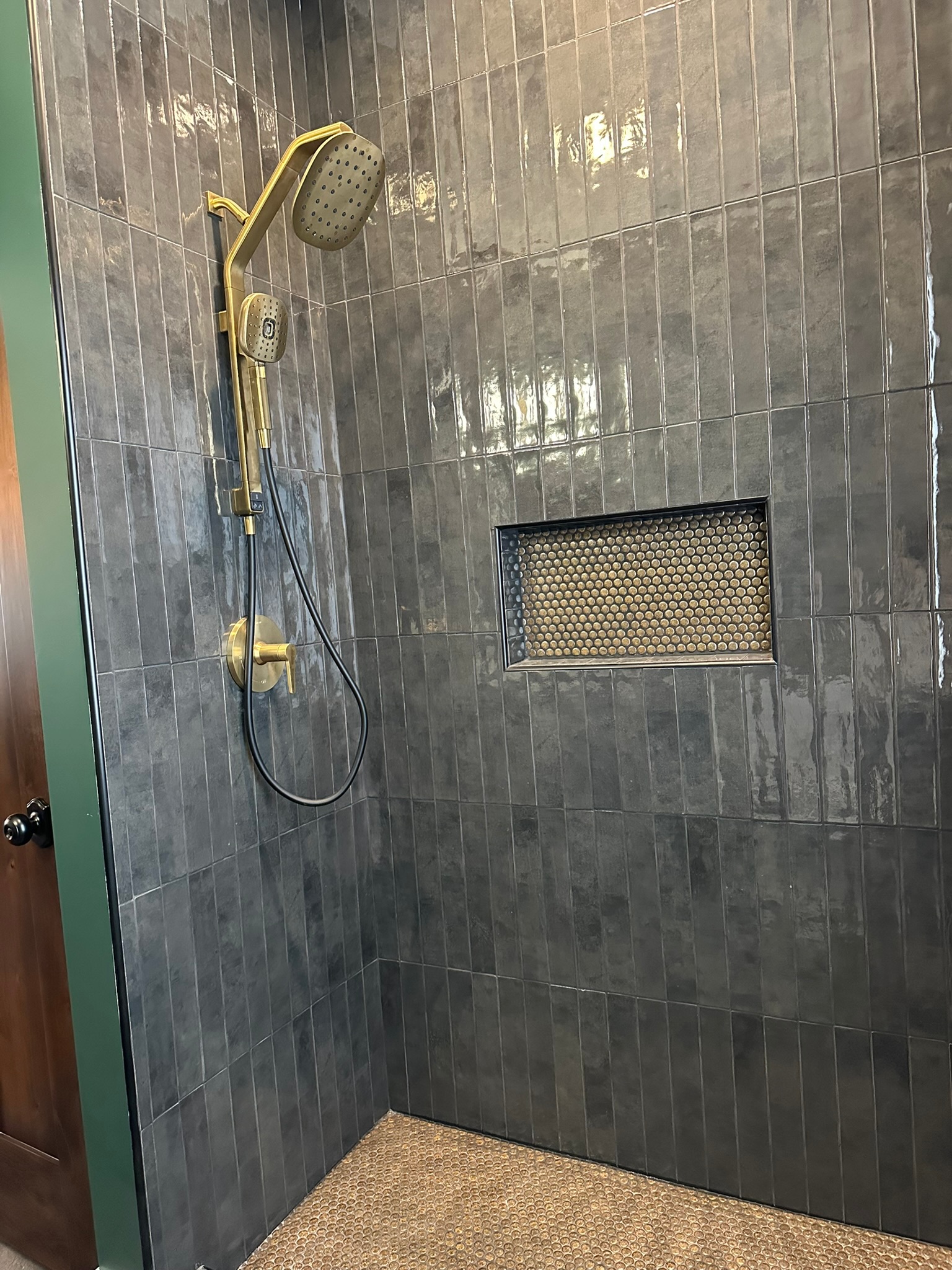 Finished bathroom remodel completed by Envision Builders in Peru, Illinois
