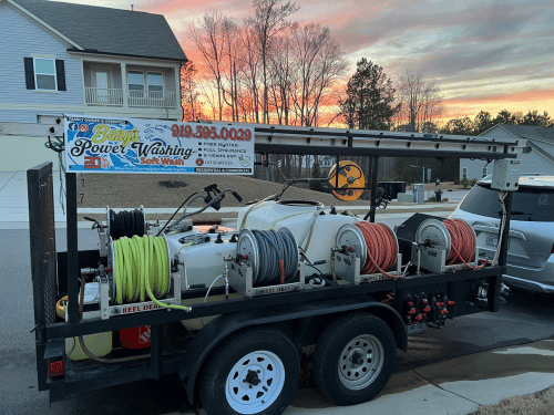 Professional pressure washing trailer