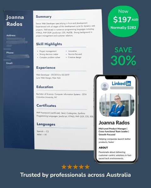 Resume and LinkedIn profile rebrand for mid-level managers — helps job seekers land interviews faster with professionally written and keyword-optimized profiles.