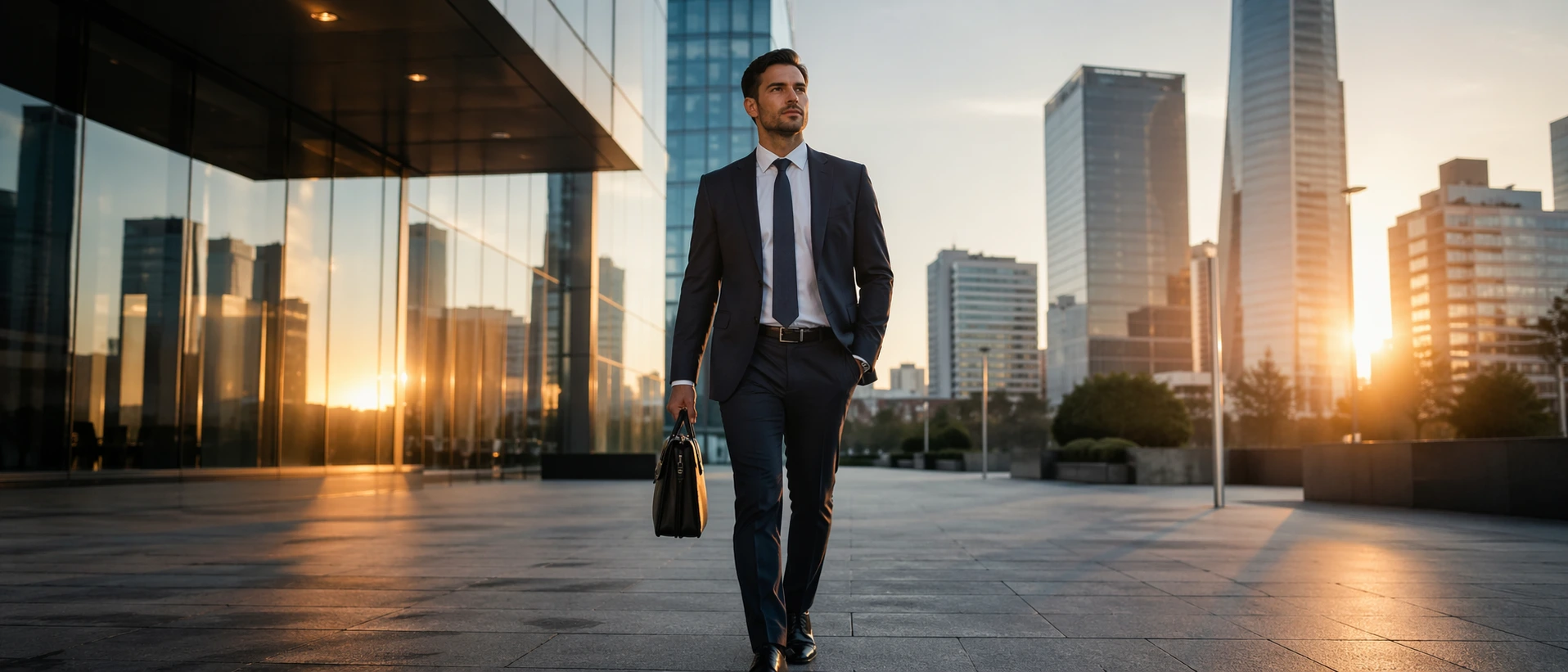 Morning stride through the cityscape