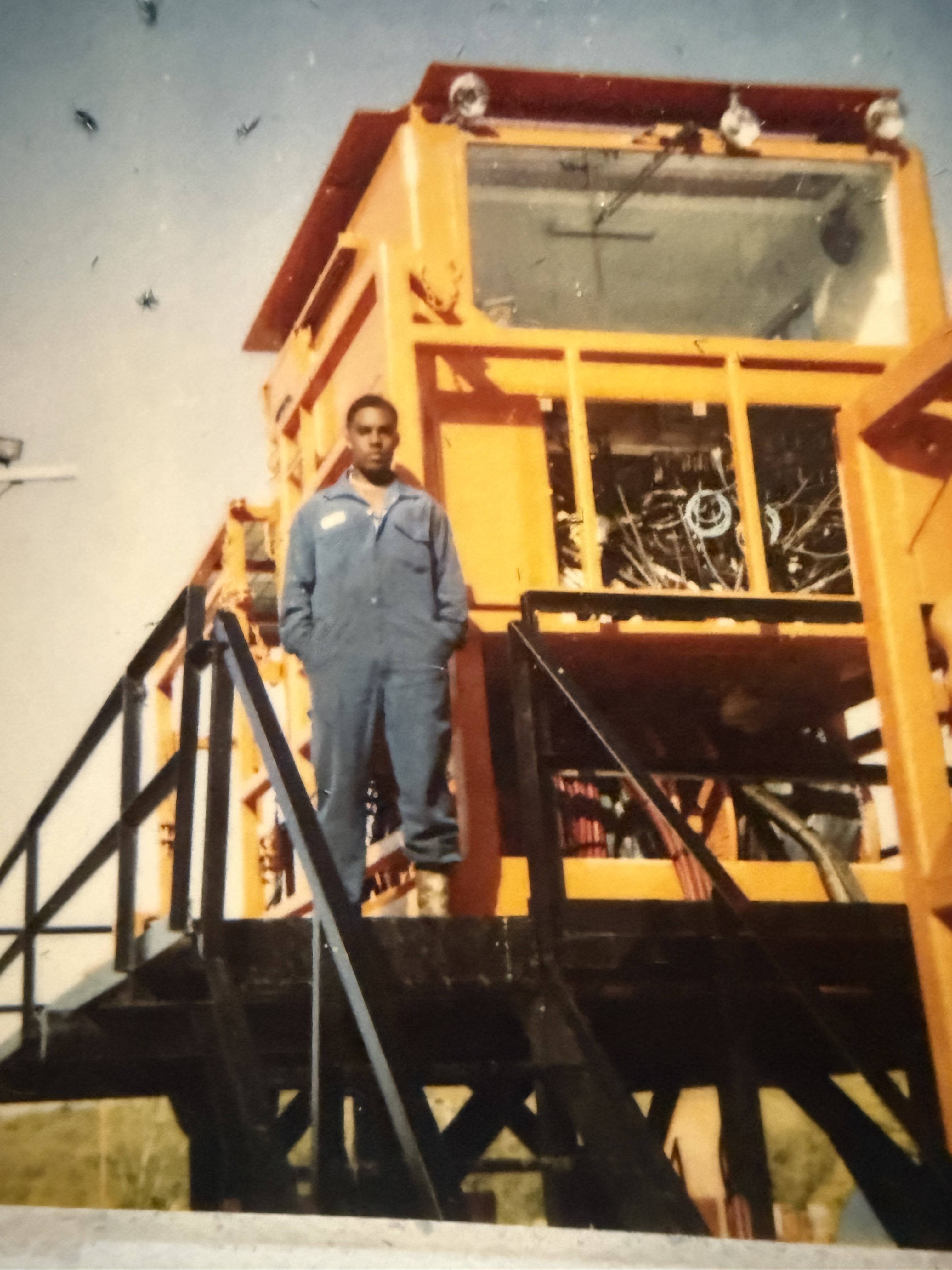 Mr. Get In Position working in the oil and gas field