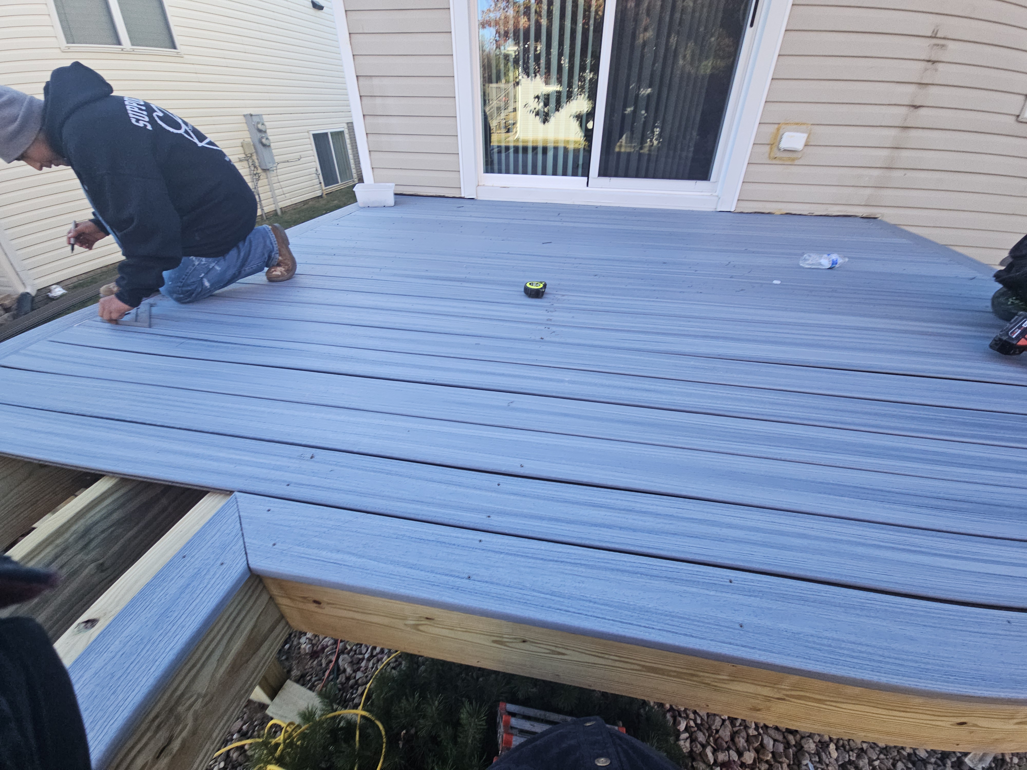 Composite deck installation