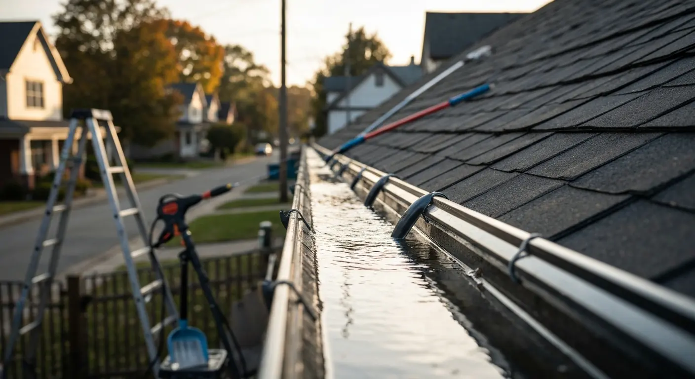 Gutter cleaning service
