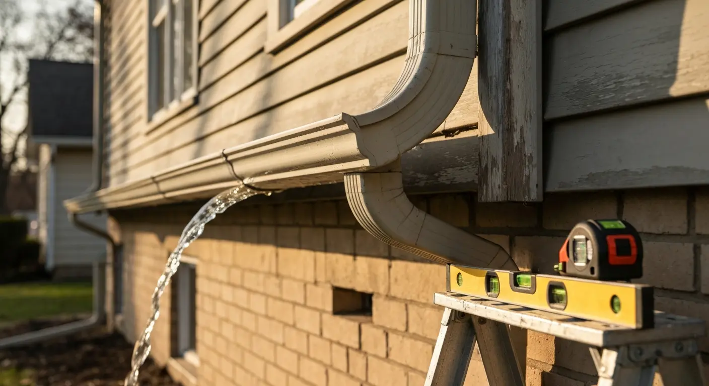 Gutter realignment