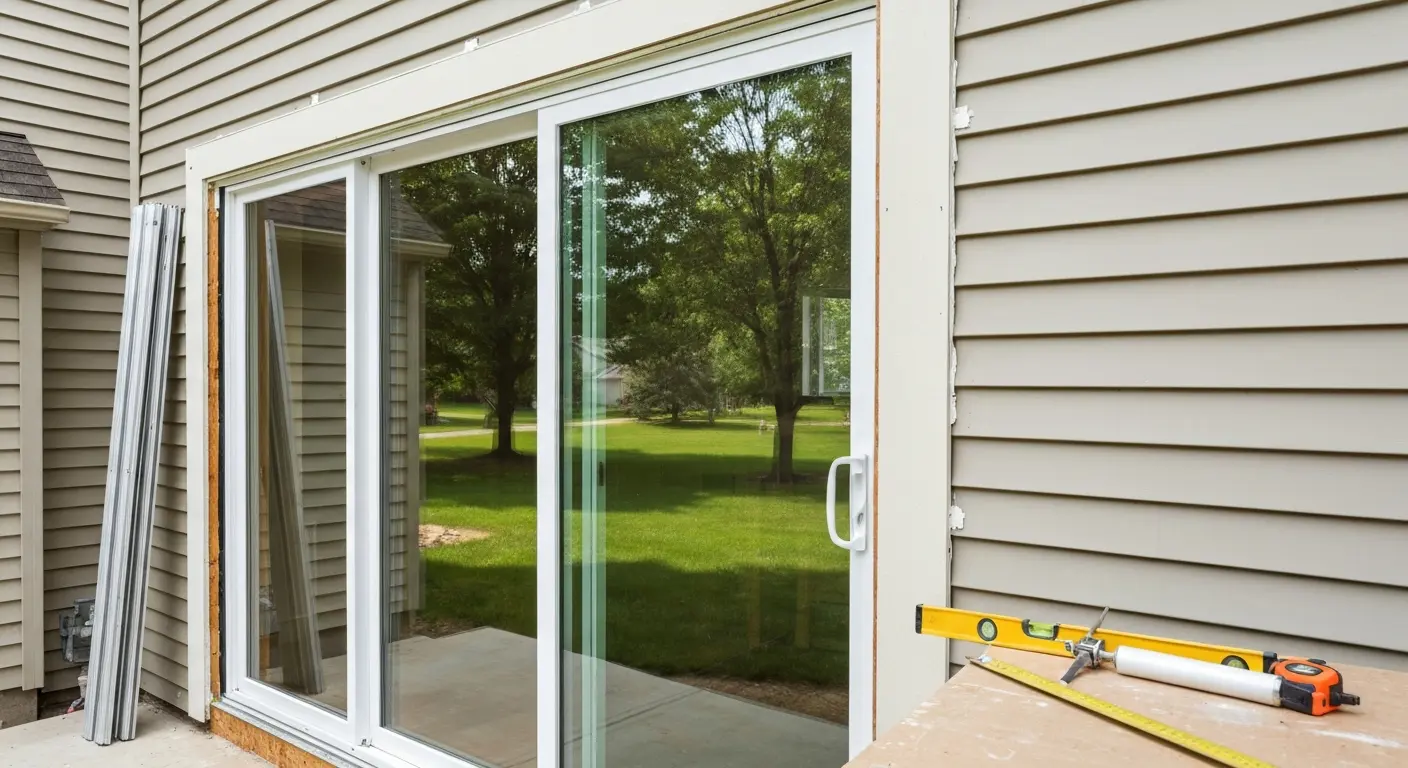 Patio door installation