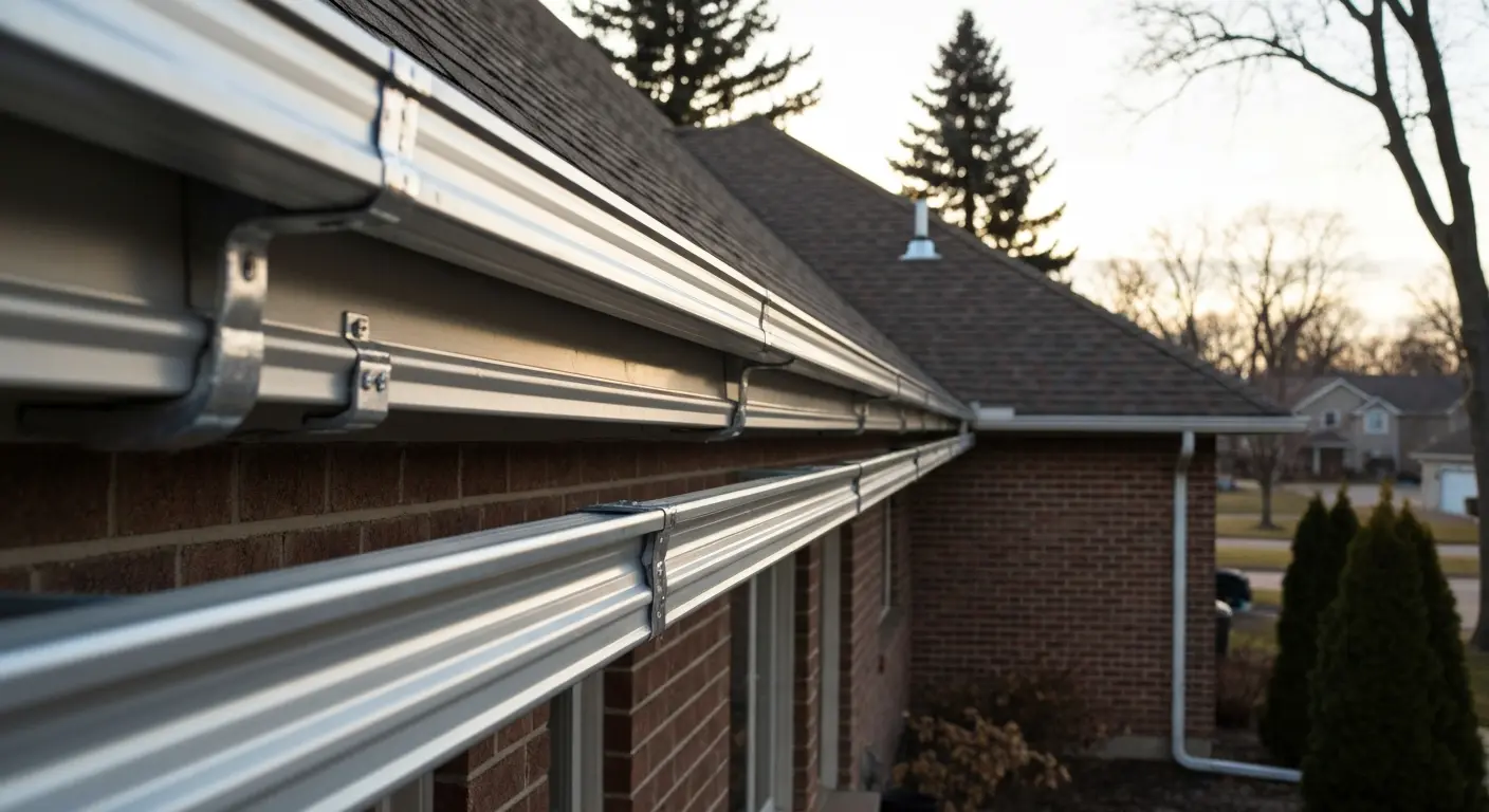 Seamless gutter installation